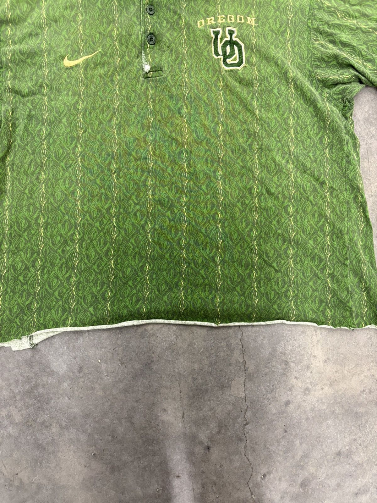 Nike Nike Oregon Ducks Polo Shirt Mens Large Distressed Vintage Size US L / EU 52-54 / 3 - 5 Thumbnail