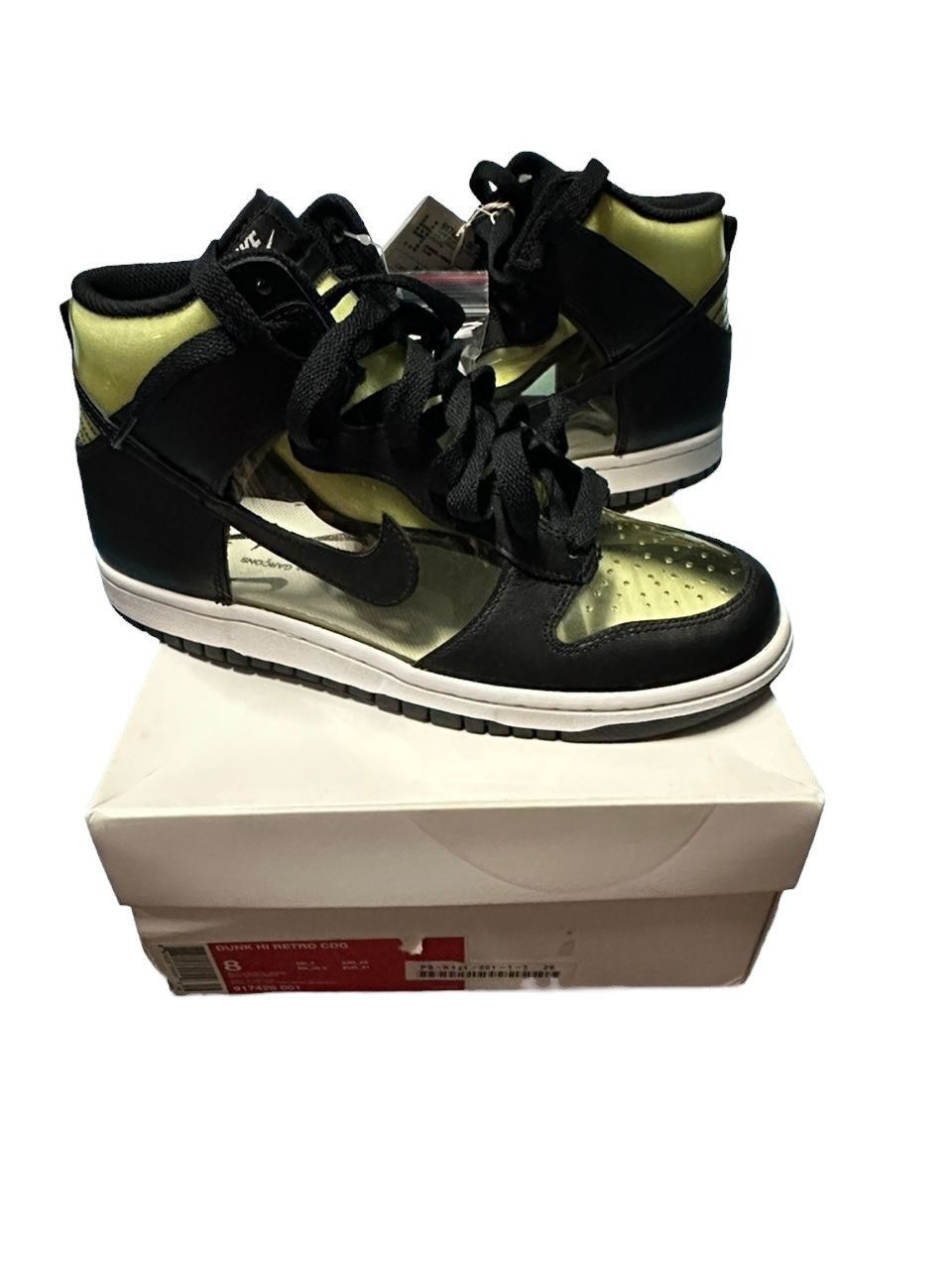 Comme des Garcons × Nike Nike Dunk Hight Retro X Comme Des Garcon Size US 7 / EU 40 - 2 Thumbnail