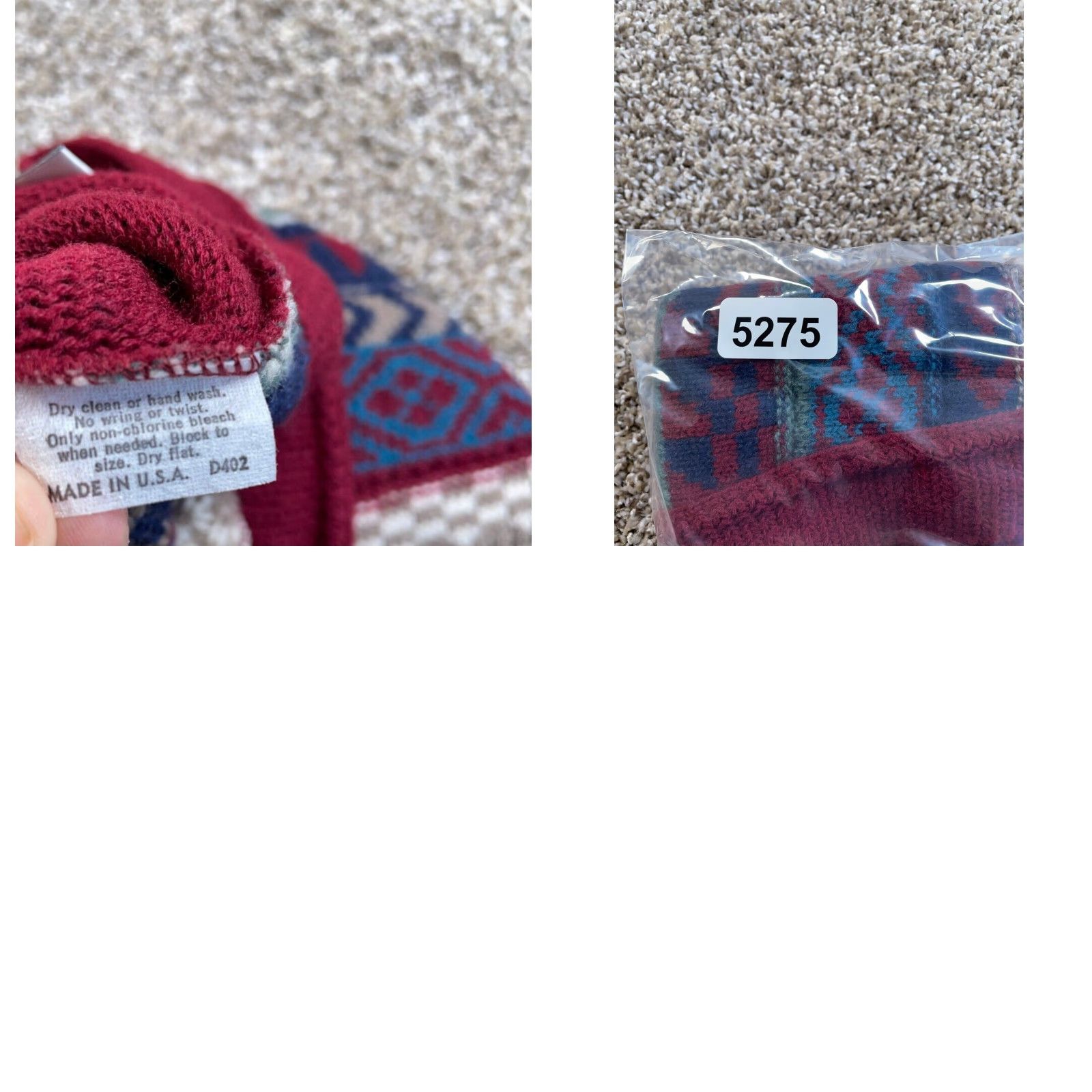 Jantzen Vintage Jantzen 90s Wool Geometric Pattern Sweater Vest Adult Large Dark Red Mens Knit Size US L / EU 52-54 / 3 - 8 Thumbnail