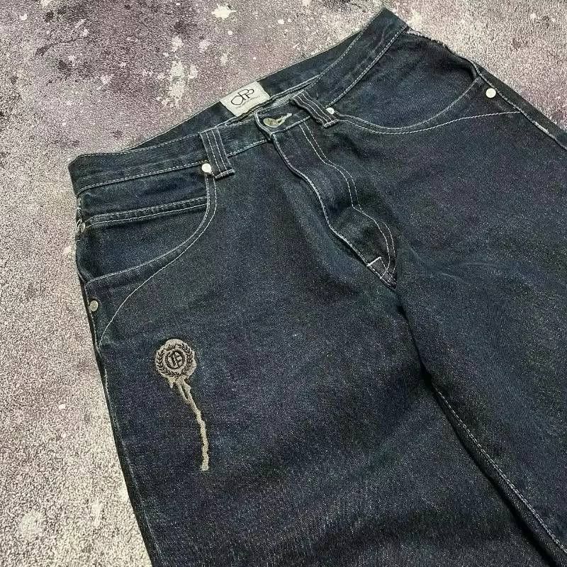 Japanese Brand × Vintage American wide gothic style jeans Size US 34 / EU 50 - 6 Thumbnail