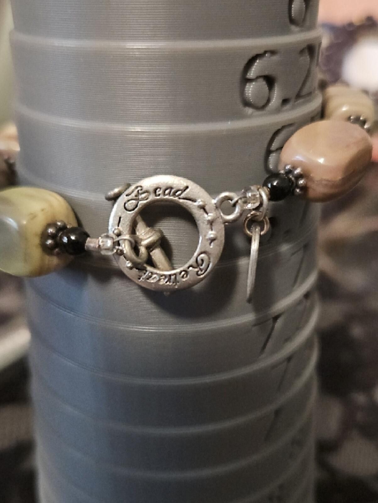Other Brown Stone Bead Toggle Bracelet Size ONE SIZE - 3 Thumbnail