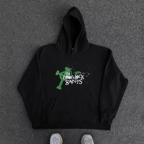 VIBE Hip Hop Street Graffiti Letter Print XL Hooded Sweatshirt Size US XL / EU 56 / 4 - 5 Thumbnail