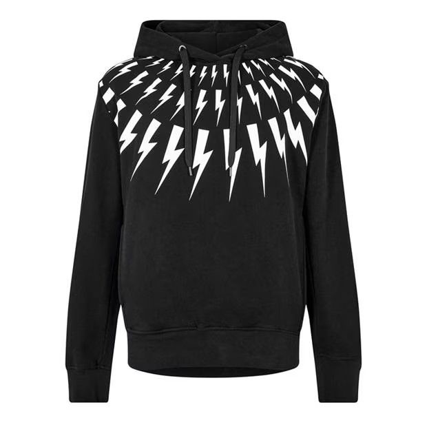 image of Neil Barrett O1G2R1Mq0424 Hoodies In Black & White in Black/White, Men's (Size Medium)