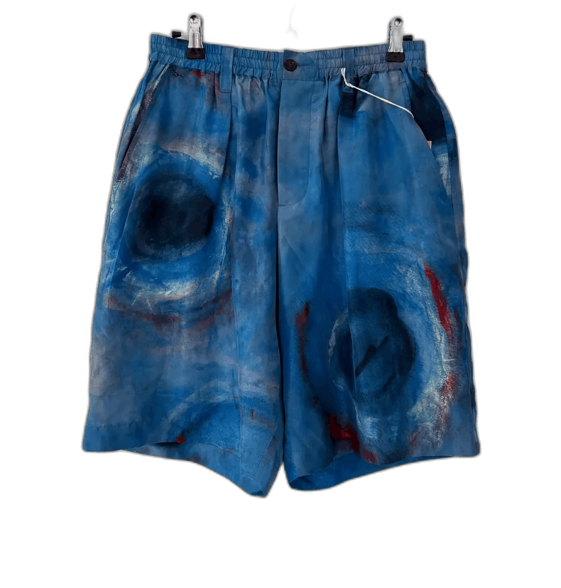 Marni Marni Men's Starry Print Silk Shorts-yf Size US 44 / EU 60 - 1 Thumbnail