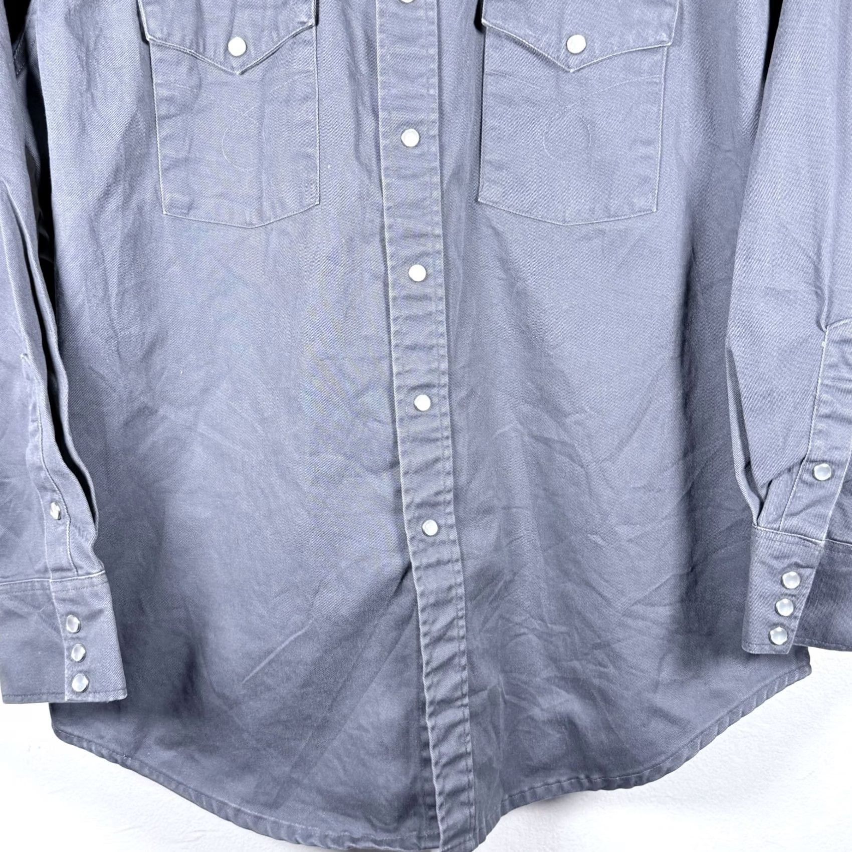 Vintage Vintage Big Mac Shirt Gray XL Men Western Pearl Snap Cowboy Rodeo USA Made Size US XL / EU 56 / 4 - 6 Thumbnail