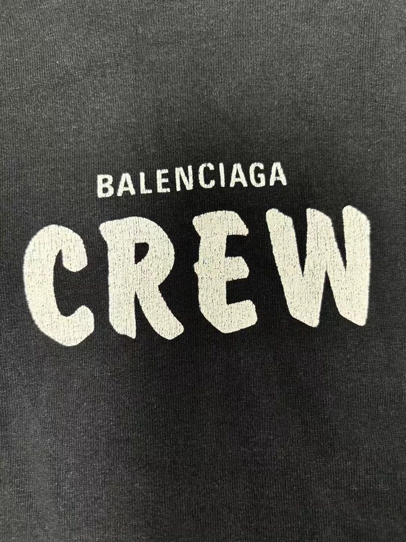Balenciaga Balenciaga Letter print loose short sleeve shoulder sleeve Size S / US 4 / IT 40 - 3 Thumbnail