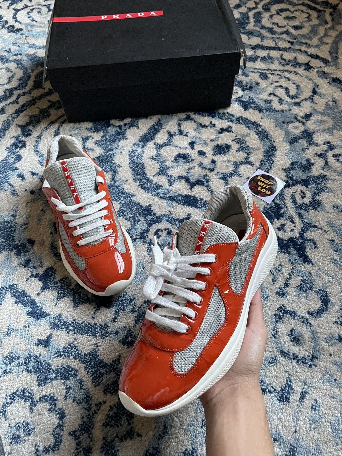 Orange prada americas cup