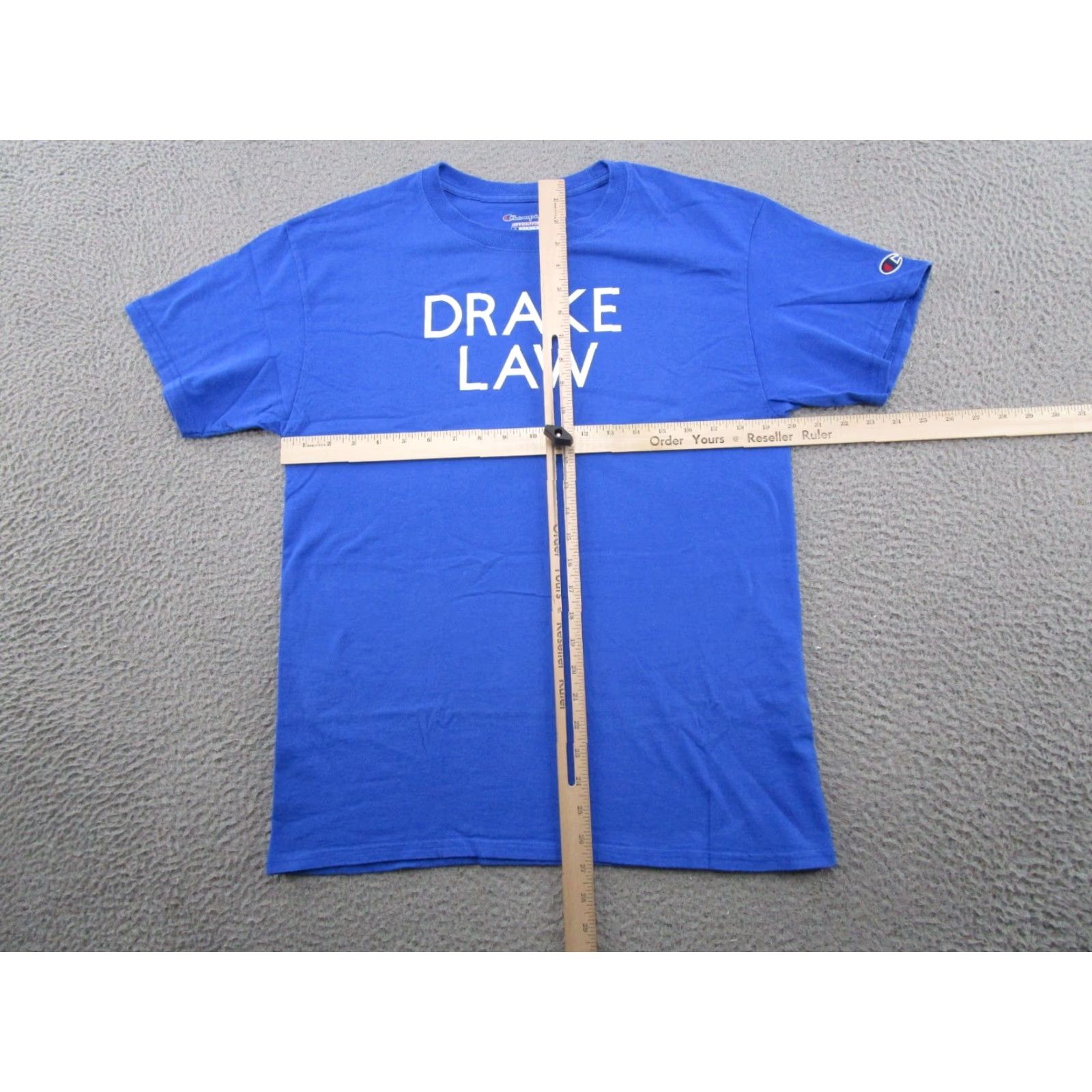 Champion Champion T-Shirt Mens Size M Blue University Spell Out Drake Law School Size US M / EU 48-50 / 2 - 5 Thumbnail