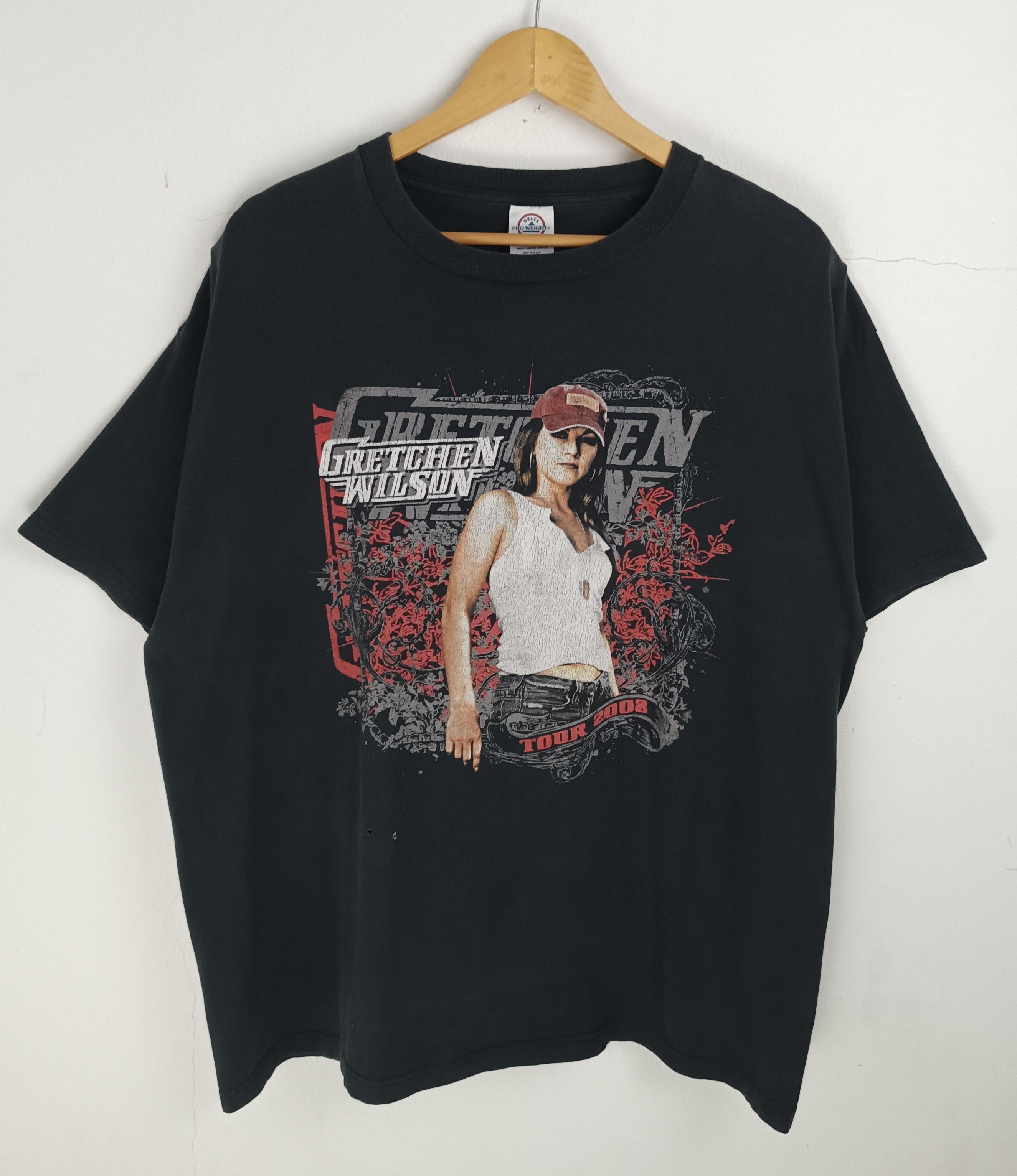 Vintage THRASH FADED VINTAGE '08 GRETCHEN WILSON TOUR TEE kid rock Size US XL / EU 56 / 4 - 3 Thumbnail