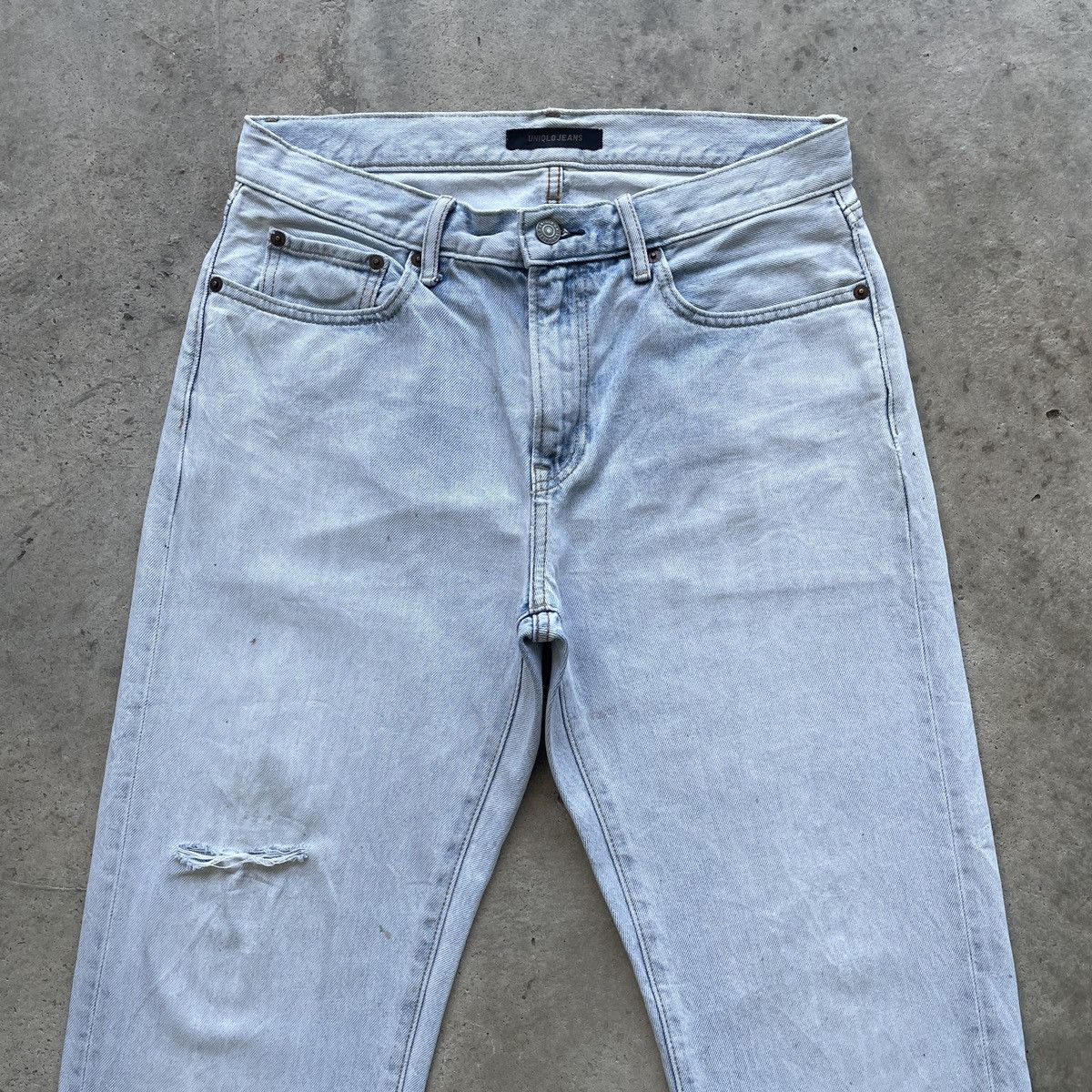 Japanese Brand W31💥 Vintage Japanese Light Wash Jeans Distressed Pants Size US 31 - 3 Thumbnail