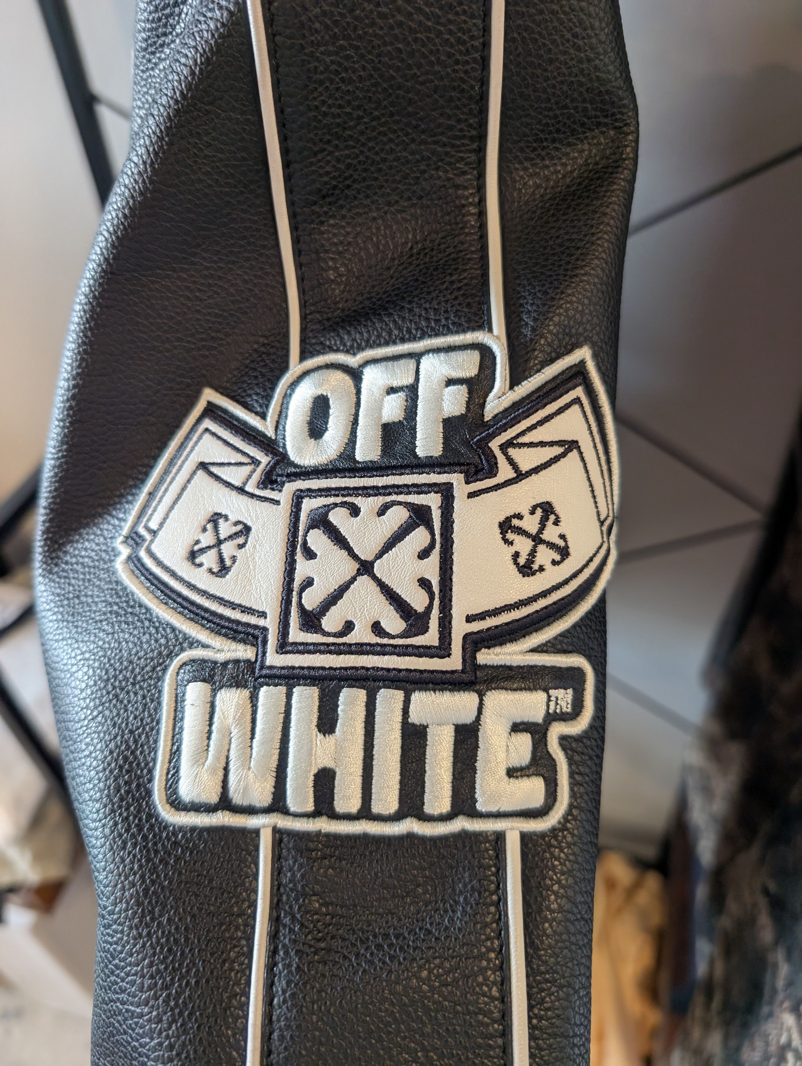 Off-White Rare Off-white nature lover Leather jacket Size US M / EU 48-50 / 2 - 3 Thumbnail