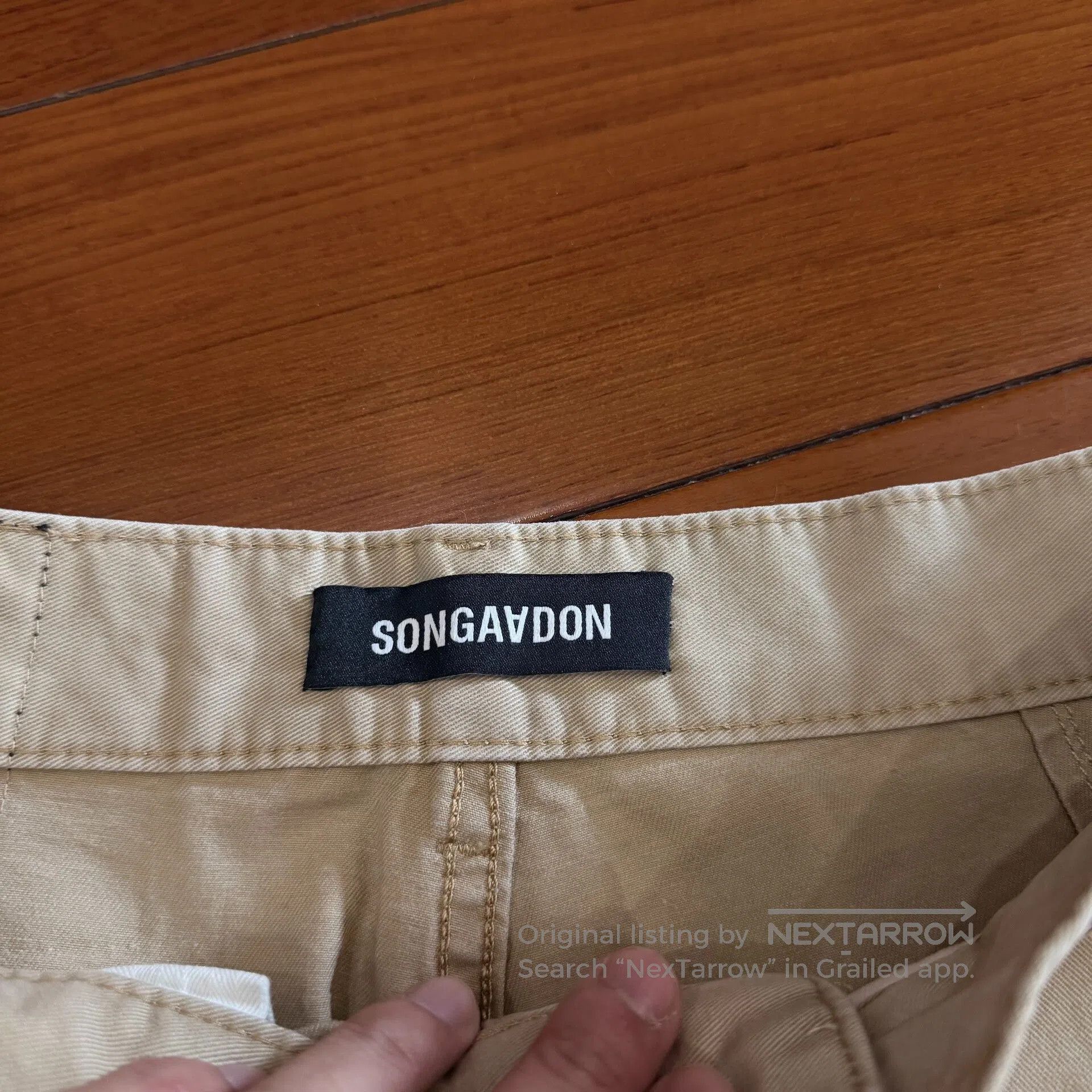 NAADAM Songaadon Khaki Big Pocket Cargo Shorts. Size US 32 / EU 48 - 4 Thumbnail