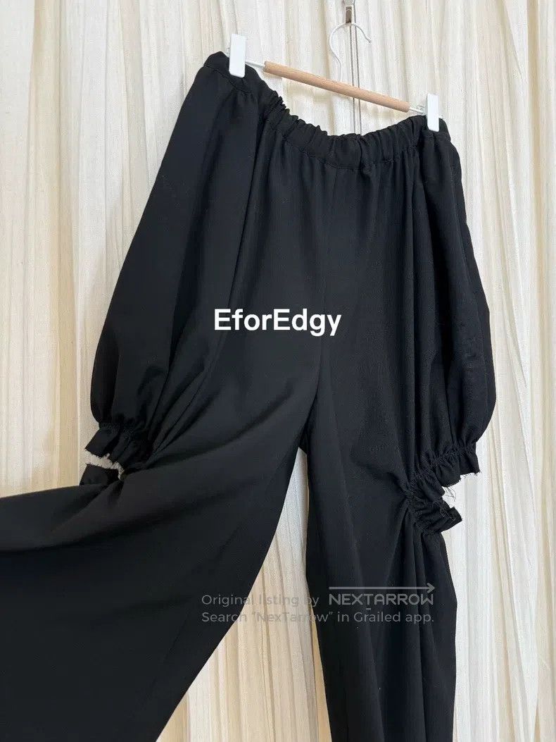 Comme des Garcons Comme Des Garcons size S Black Pleated Cropped Pants Size 23" - 6 Thumbnail
