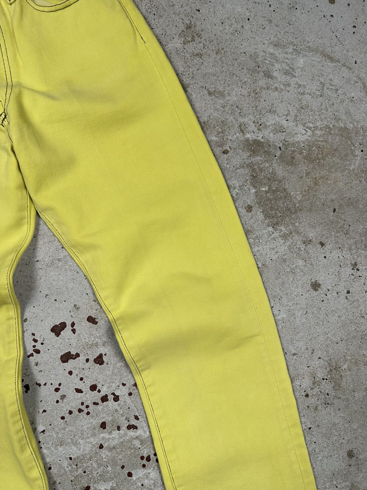 Diesel × Vintage Vintage 2001 Diesel Fellow Yellow Denim Pants Jeans Y2K Size US 30 / EU 46 - 6 Thumbnail