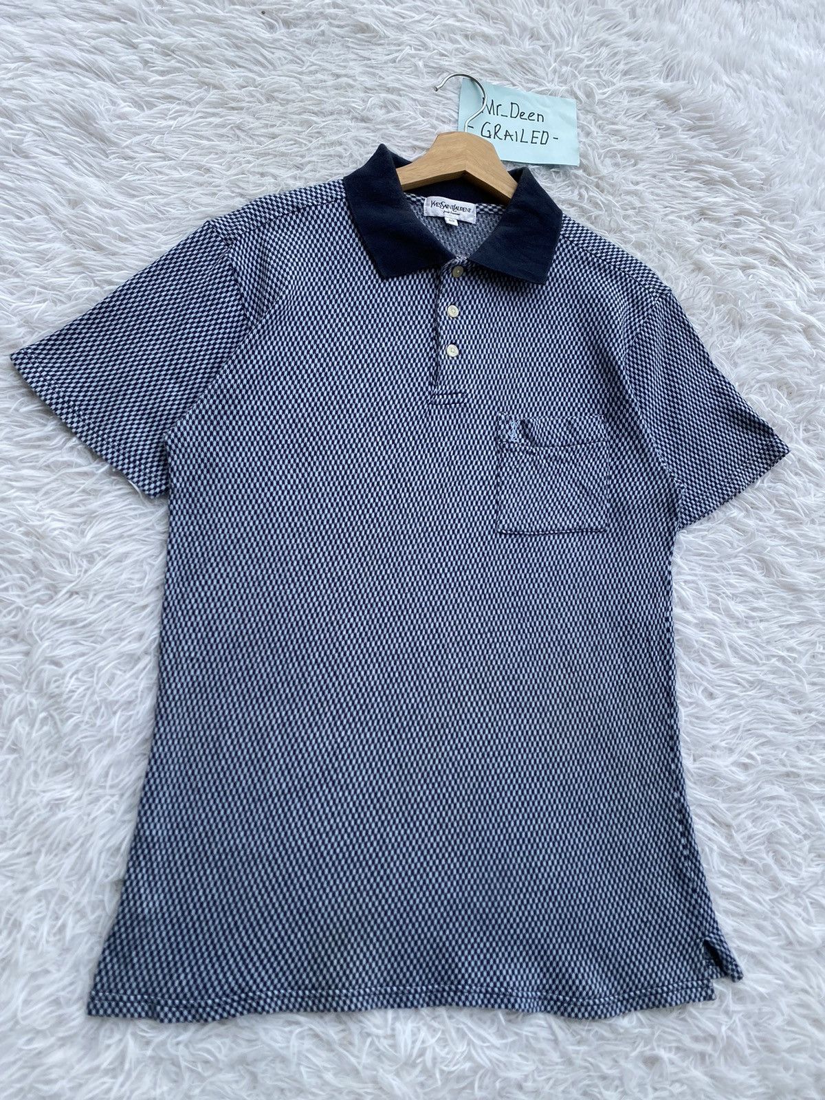 Yves Saint Laurent Rare Vintage Yves Saint Laurent YSL Pour Homme Shirt Size US M / EU 48-50 / 2 - 2 Thumbnail