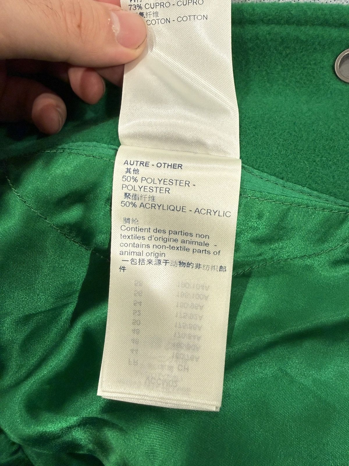 Louis Vuitton Louis Vuitton Green Patches Tourist V. Purist Varsity Jacket Size US M / EU 48-50 / 2 - 13 Thumbnail
