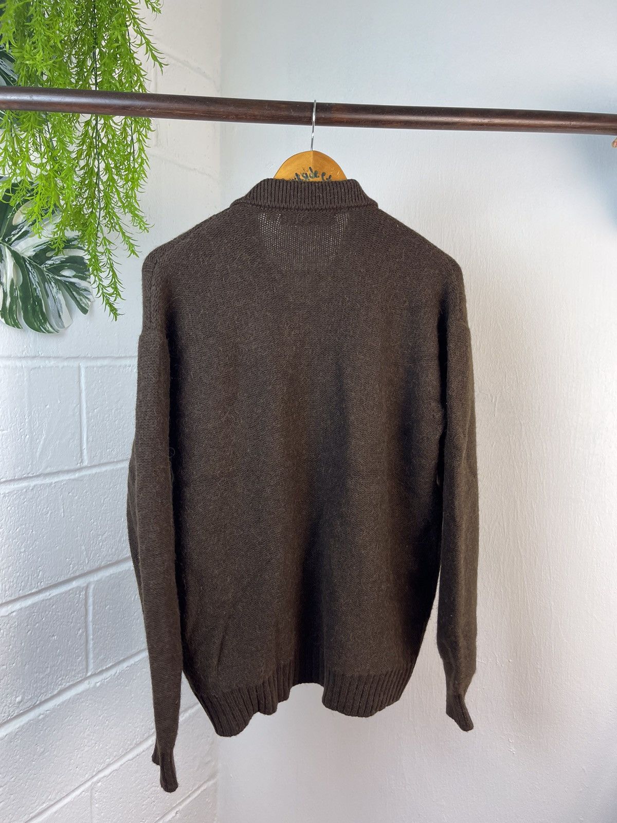 ジャケット・アウター 90's PIERRE BALMAIN wool jacket L 90s Pierre Balmain Zip Wool Jacket With linen Leather