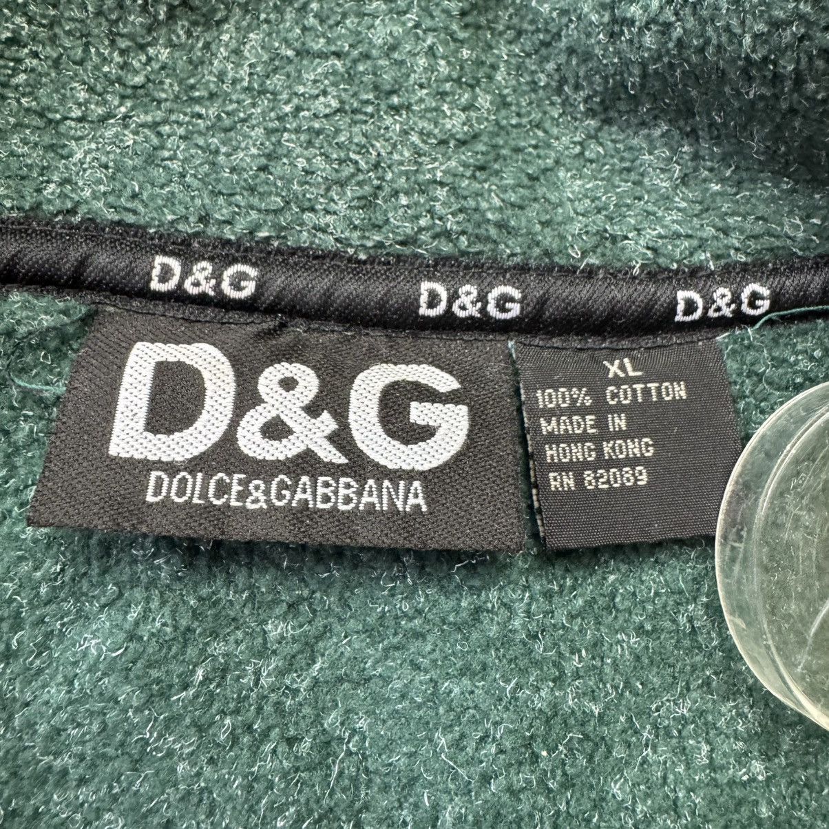 Dolce & Gabbana Vintage DOLCE & GABBANA Fleece 1/3 Hoodie Old Money Style Size US XL / EU 56 / 4 - 8 Thumbnail