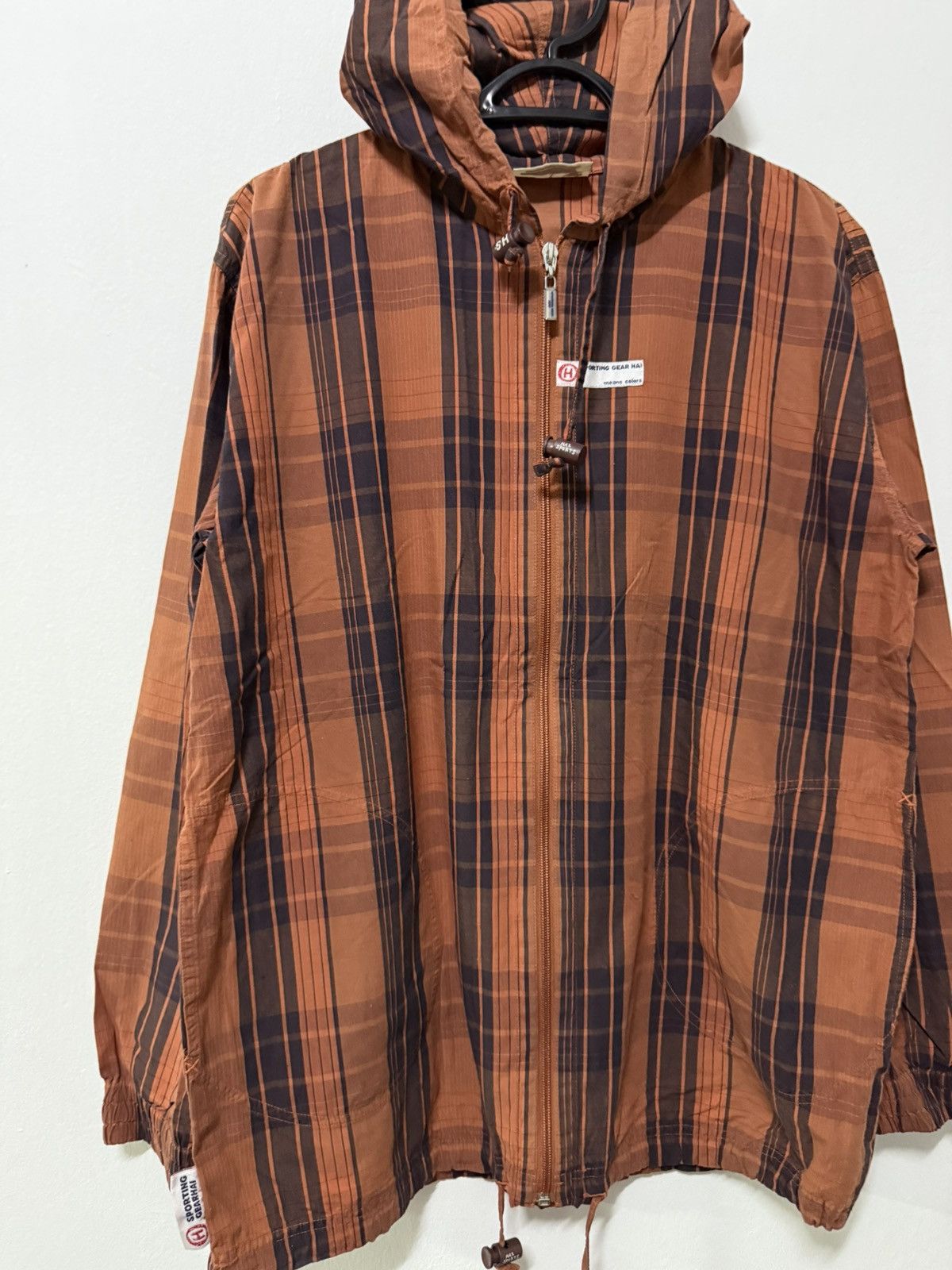 Issey Miyake Hai Sporting gear by Issey miyake checkered hooded Jacket Size US M / EU 48-50 / 2 - 5 Thumbnail