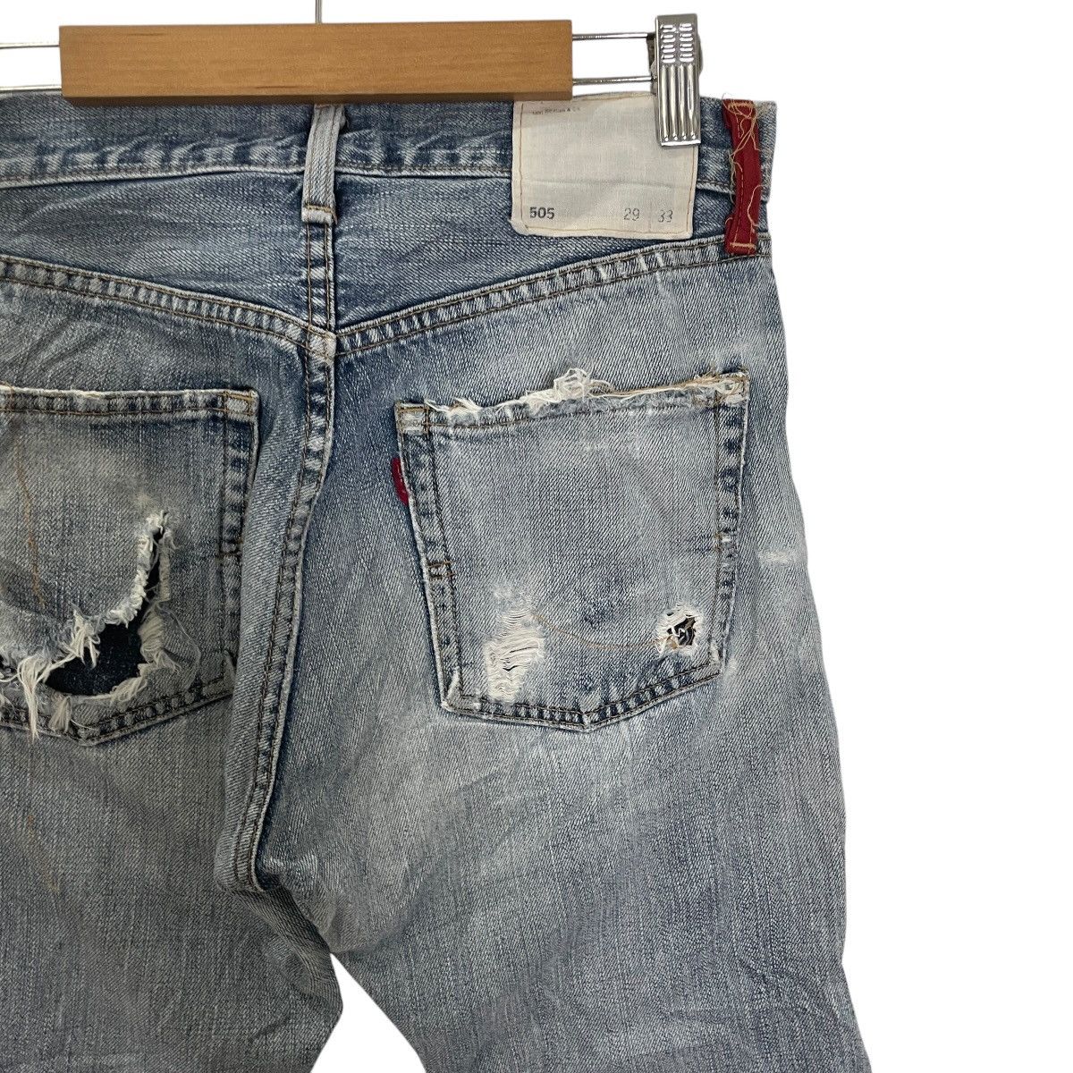 Levi's Vintage Levis 505 Distressed Denim Jeans Size US 28 / EU 44 - 10 Thumbnail