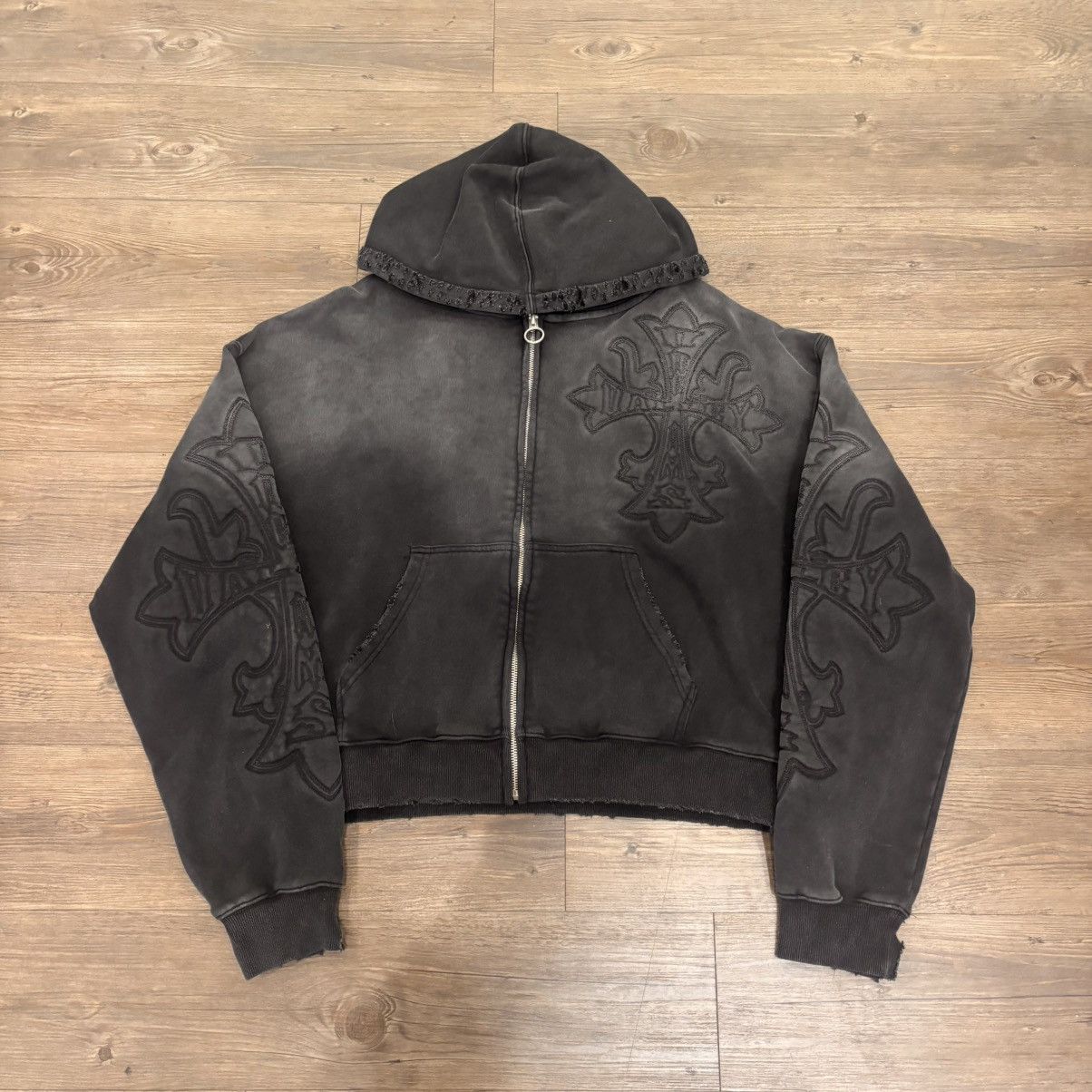 Streetwear × Vale × Vintage Vale Devils Advocate zip up hoodie L