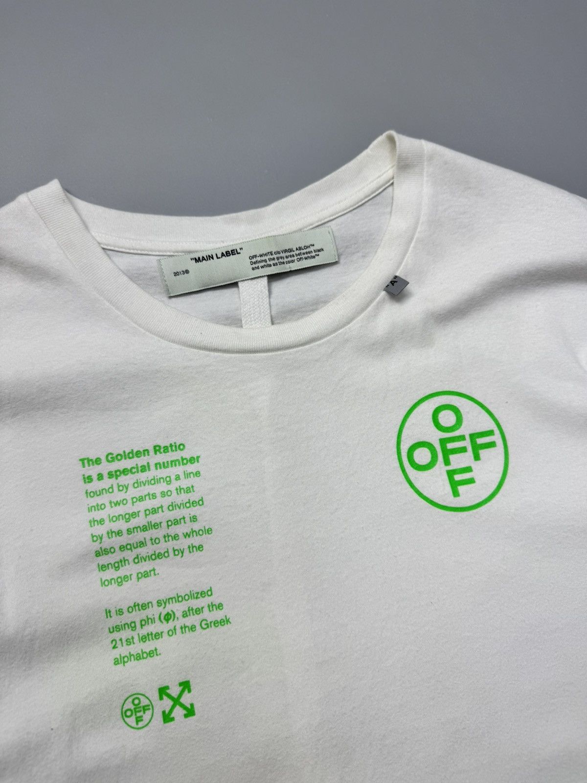 Off-White SS18 Off-White 'Golden Ratio' L/Sleeve Tshirts Size US L / EU 52-54 / 3 - 2 Thumbnail