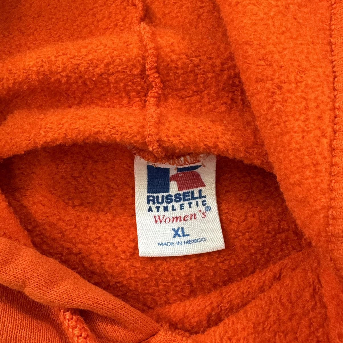 Russell Athletic × Vintage VINTAGE ORANGE RUSSELL ATHLETIC HOODIE! Size US XL / EU 56 / 4 - 7 Thumbnail