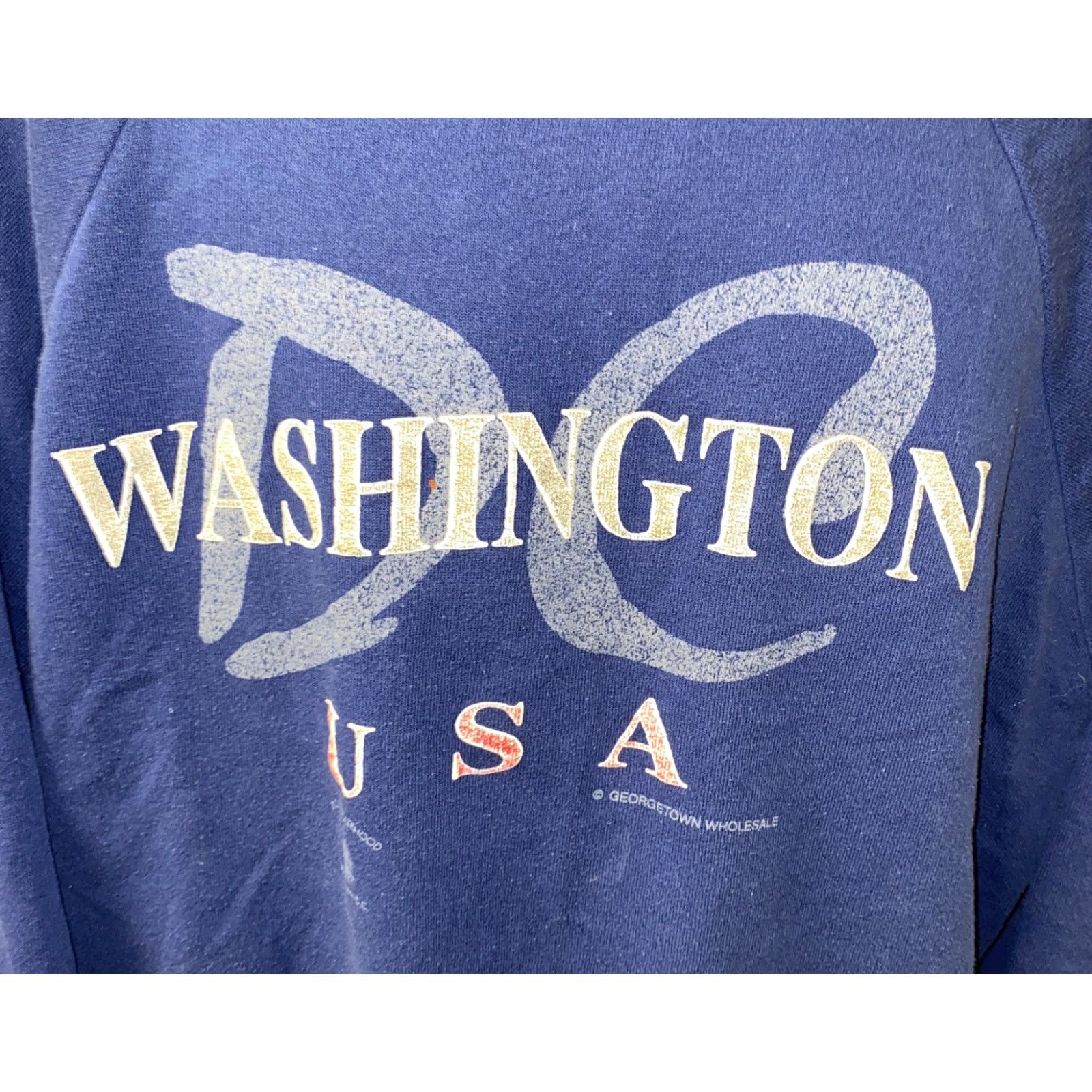 Vintage Active Image Sweatshirt Mens 2XL Blue USA Made Pullover Crew Neck Washington Fleece Lined Size US XXL / EU 58 / 5 - 2 Thumbnail
