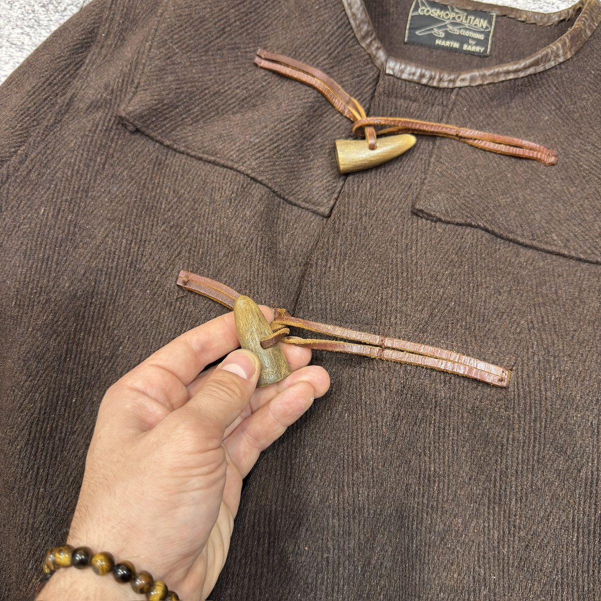 Designer × Vintage Martin Barry Handmade Wool Duffle Coat England Size S Size US S / EU 44-46 / 1 - 18 Thumbnail
