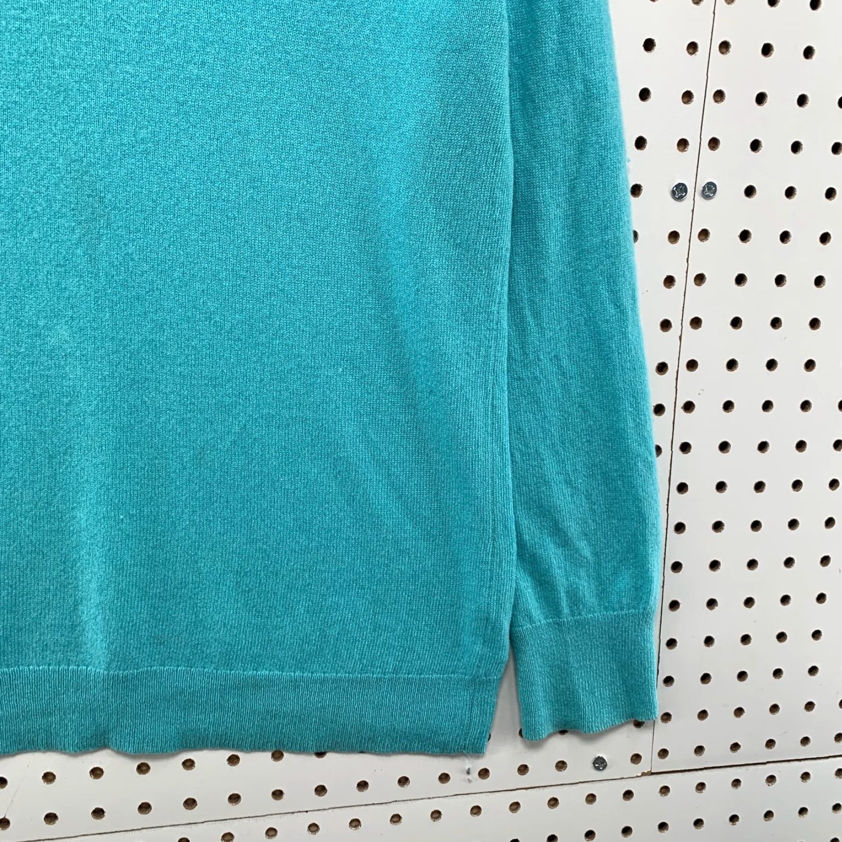 Talbots Talbots 100% Cashmere Turtleneck Sweater Womens Large Teal Lightweight Pullover Casual Size L / US 10 / IT 46 - 7 Thumbnail