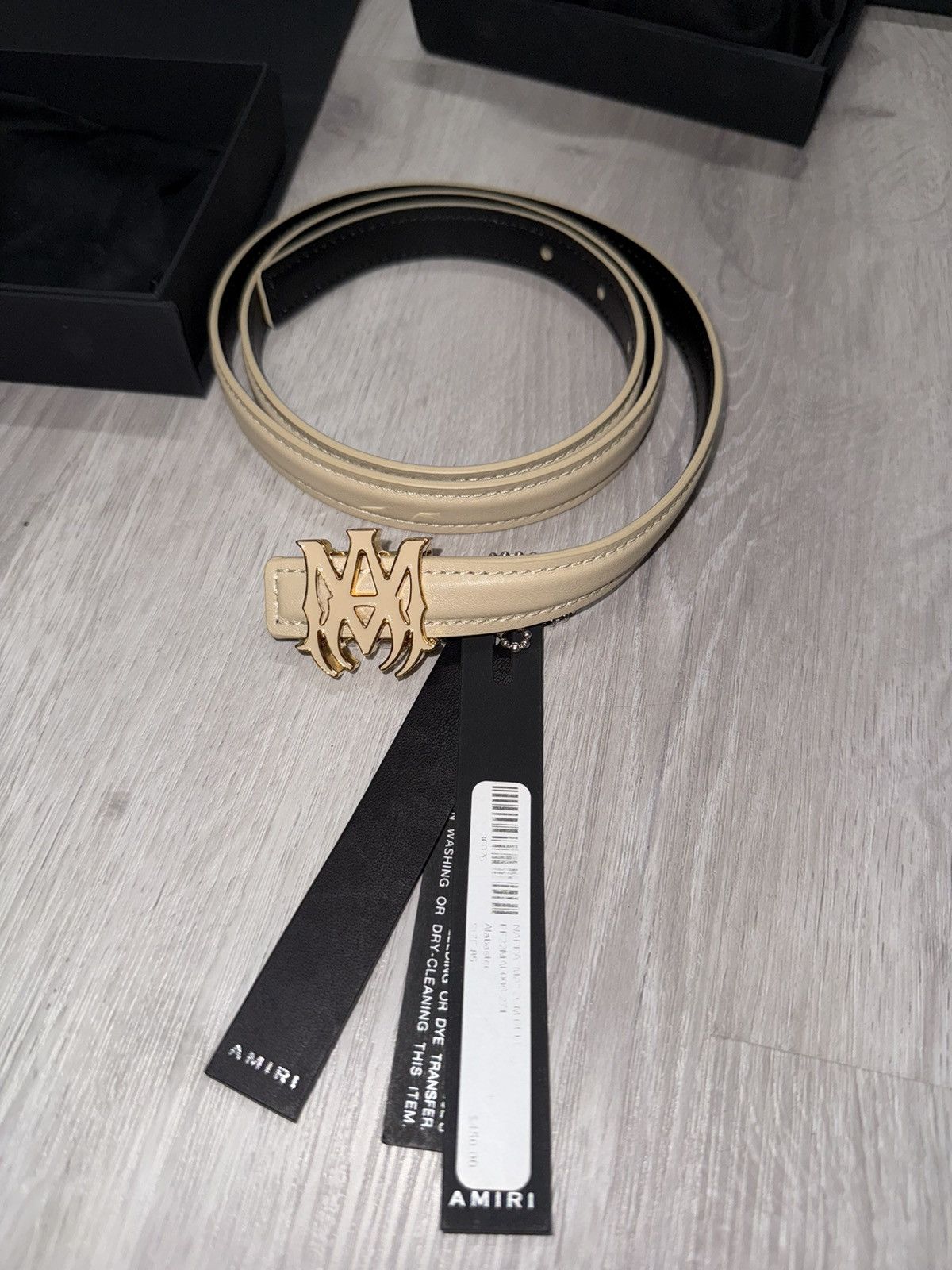 Amiri Amiri Nappa MA 2CM Belt Size ONE SIZE - 2 Thumbnail