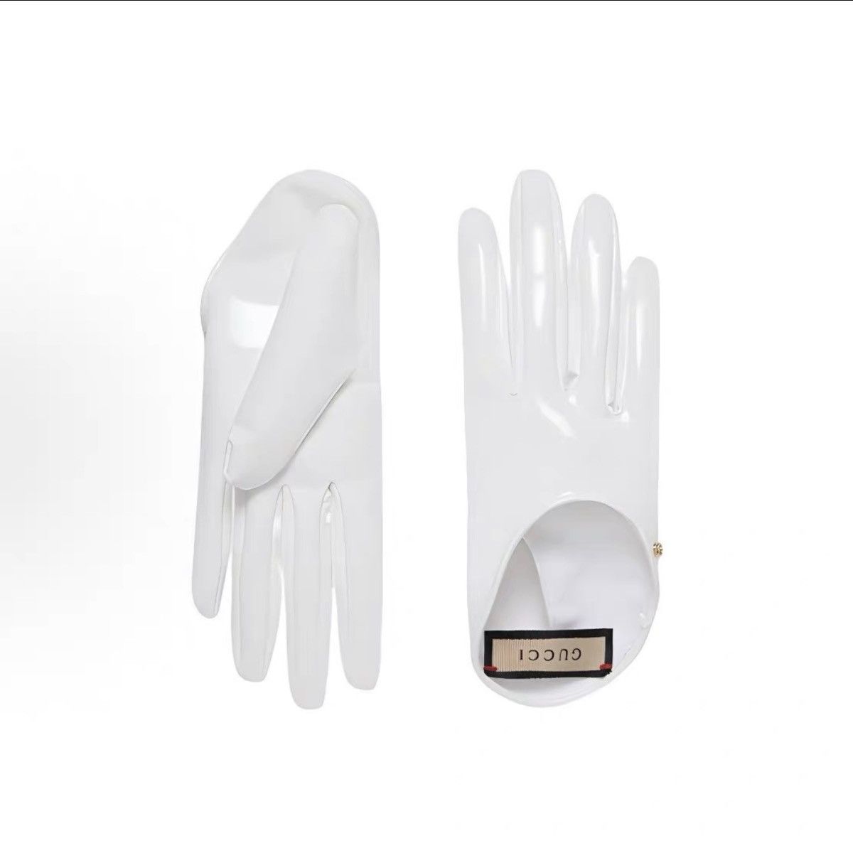 Gucci Shiny lycra gloves in black Size ONE SIZE - 5 Thumbnail