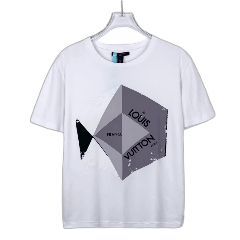 Louis Vuitton Louis Vuitton White Logo Graphic T-Shirt | Grailed