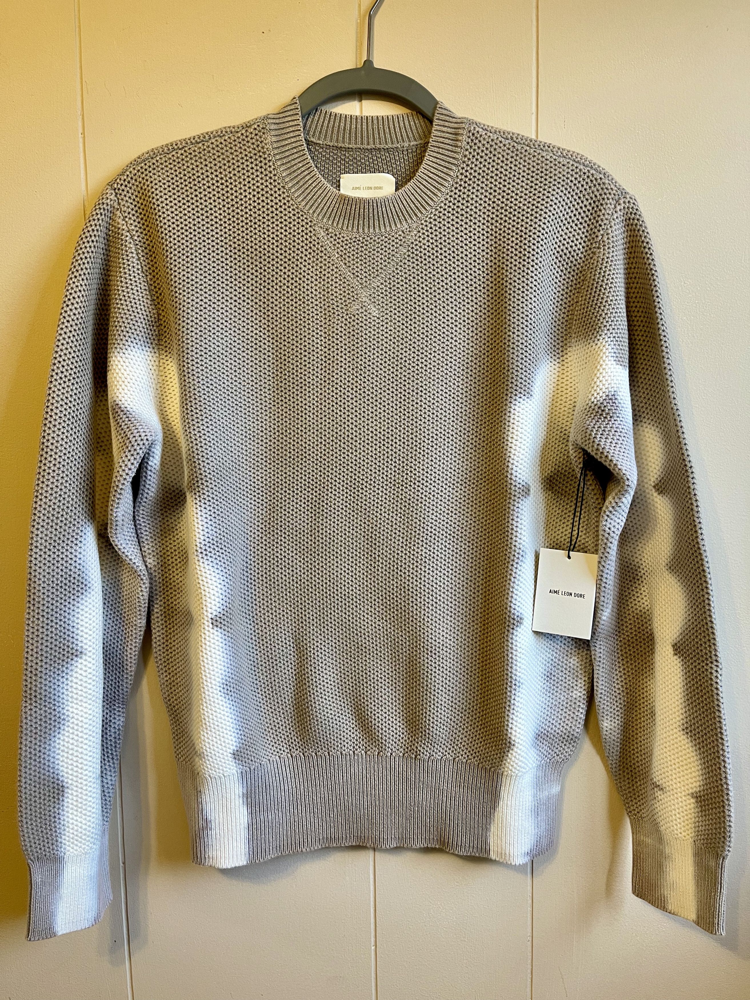 AIMÉ LEON DORE Tie Dyed Crewneck Buy Aimé Leon Dore Tie Dyed Crewneck Sweater 'Jet Black