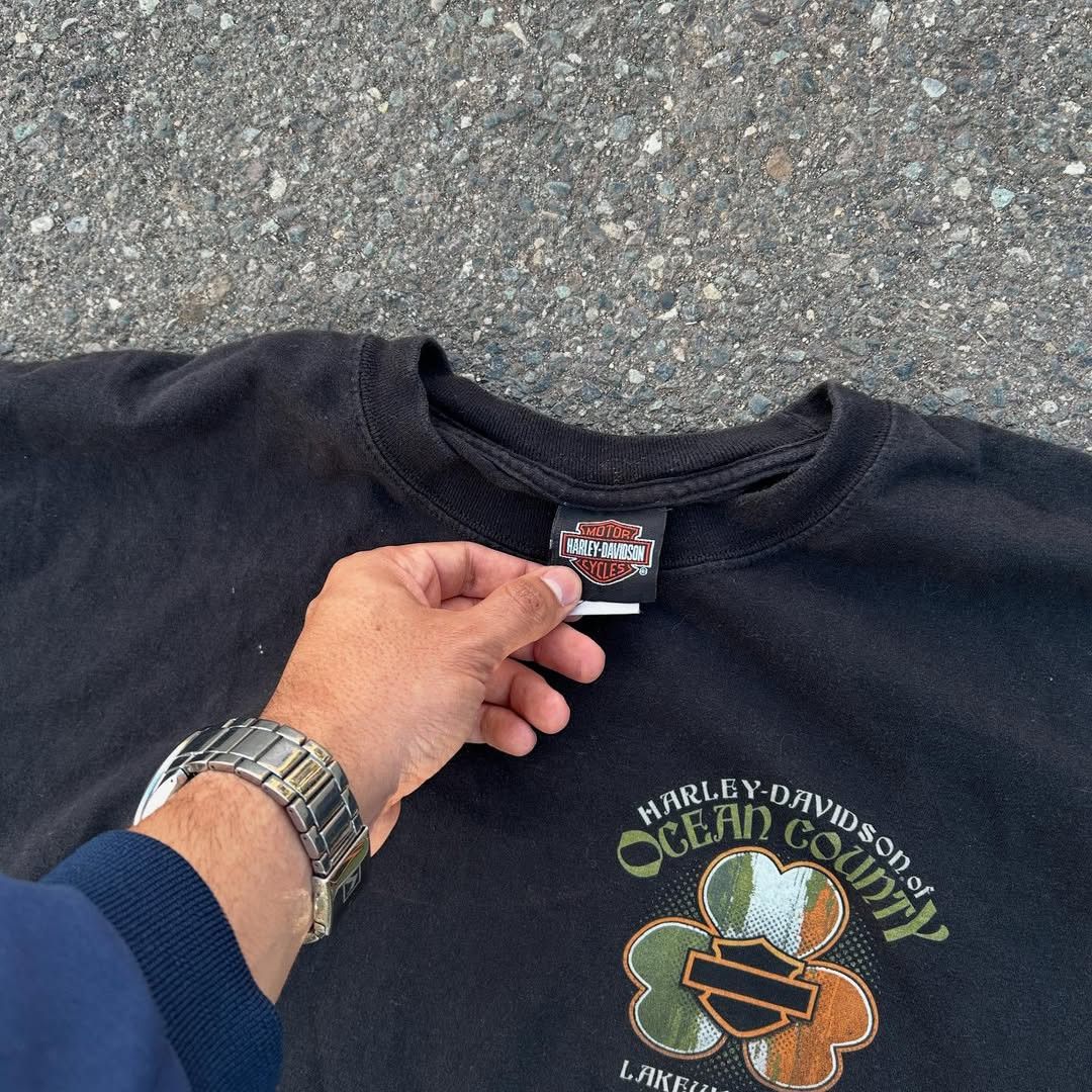 Harley Davidson × Vintage Harley Davidson Ocean Country T-Shirt 🏍️ Size US XL / EU 56 / 4 - 4 Thumbnail