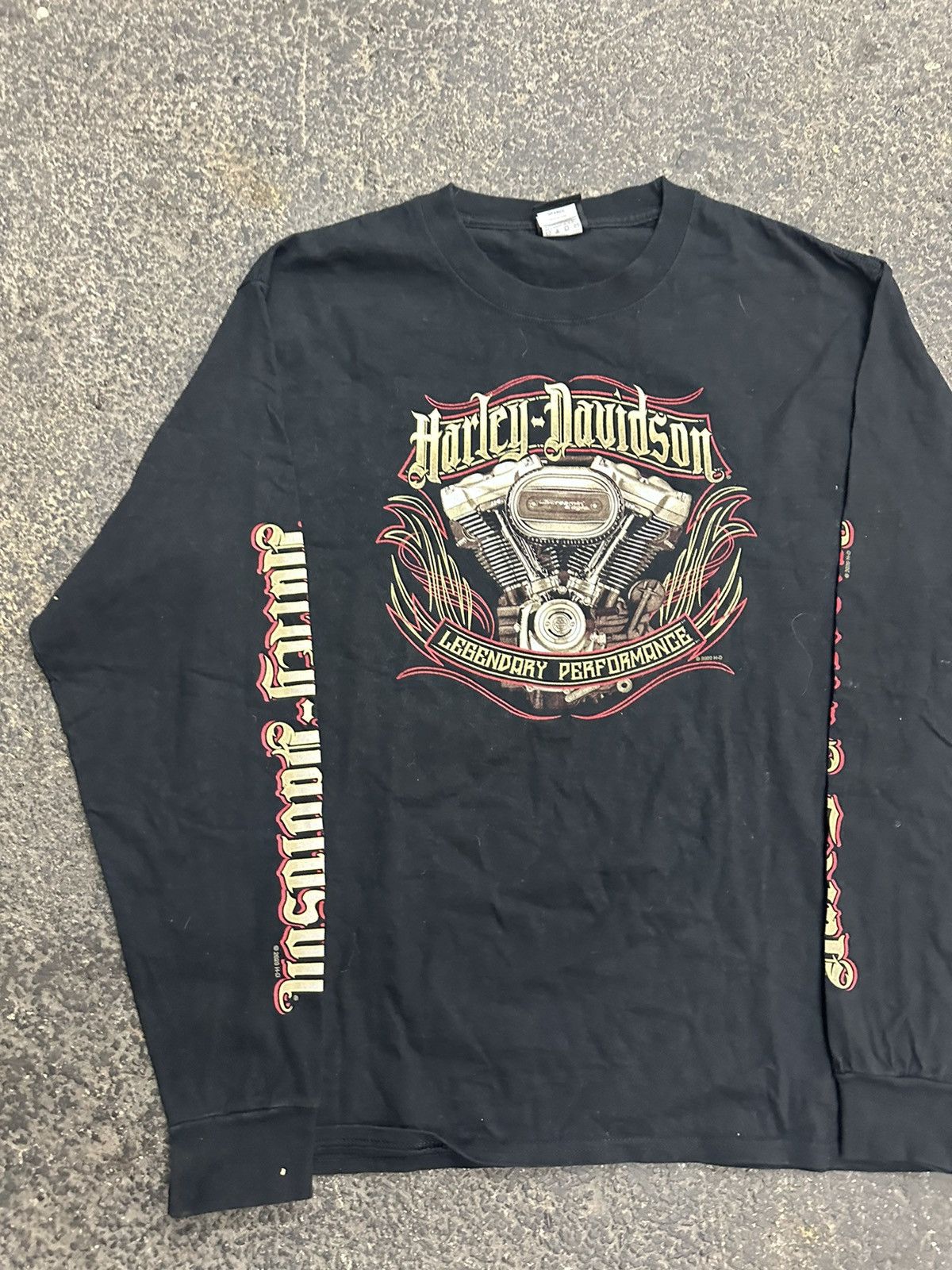 Harley Davidson × Vintage Y2K Harley Davidson graphic long sleeve top Size US L / EU 52-54 / 3 - 7 Thumbnail