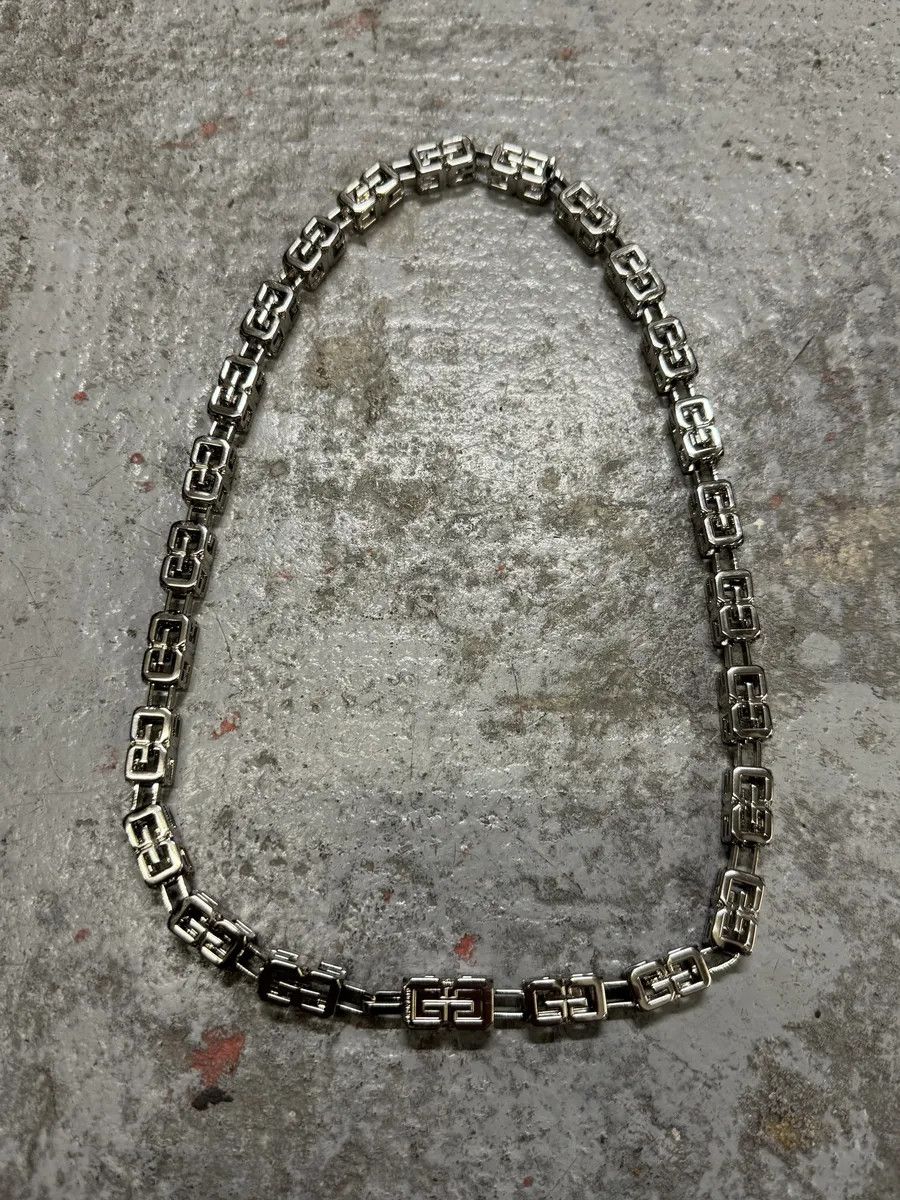 Givenchy Givenchy G Cube Silvery Necklace Size ONE SIZE - 1 Thumbnail