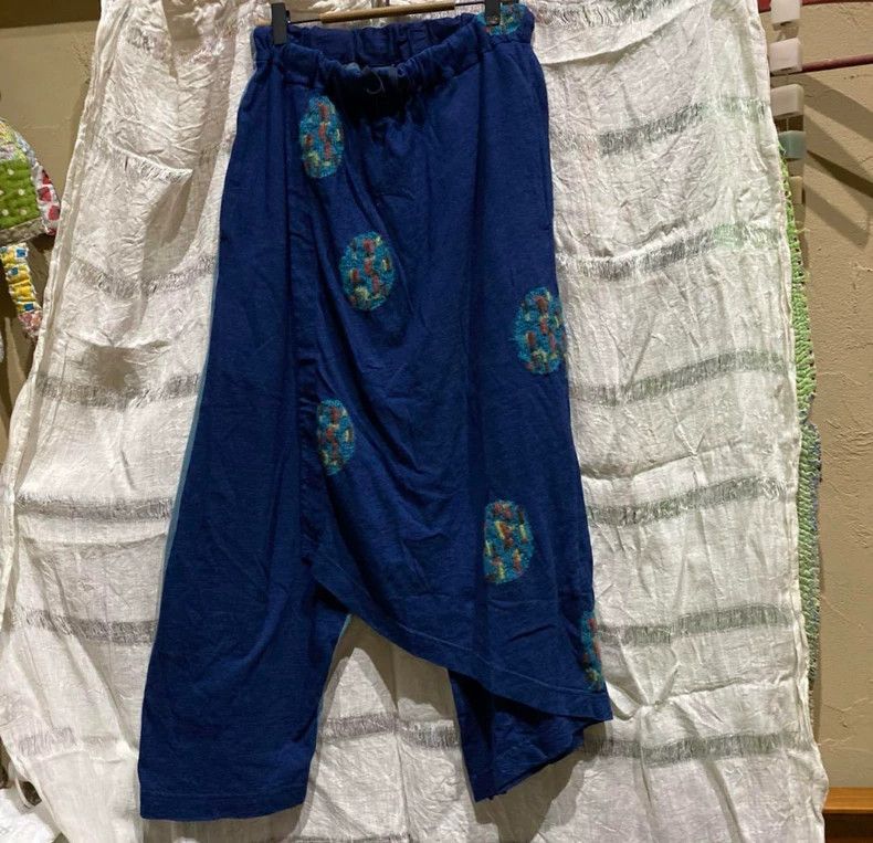 Kapital Handmade Layered Pants with Flower Design Size US 30 / EU 46 - 1 Thumbnail
