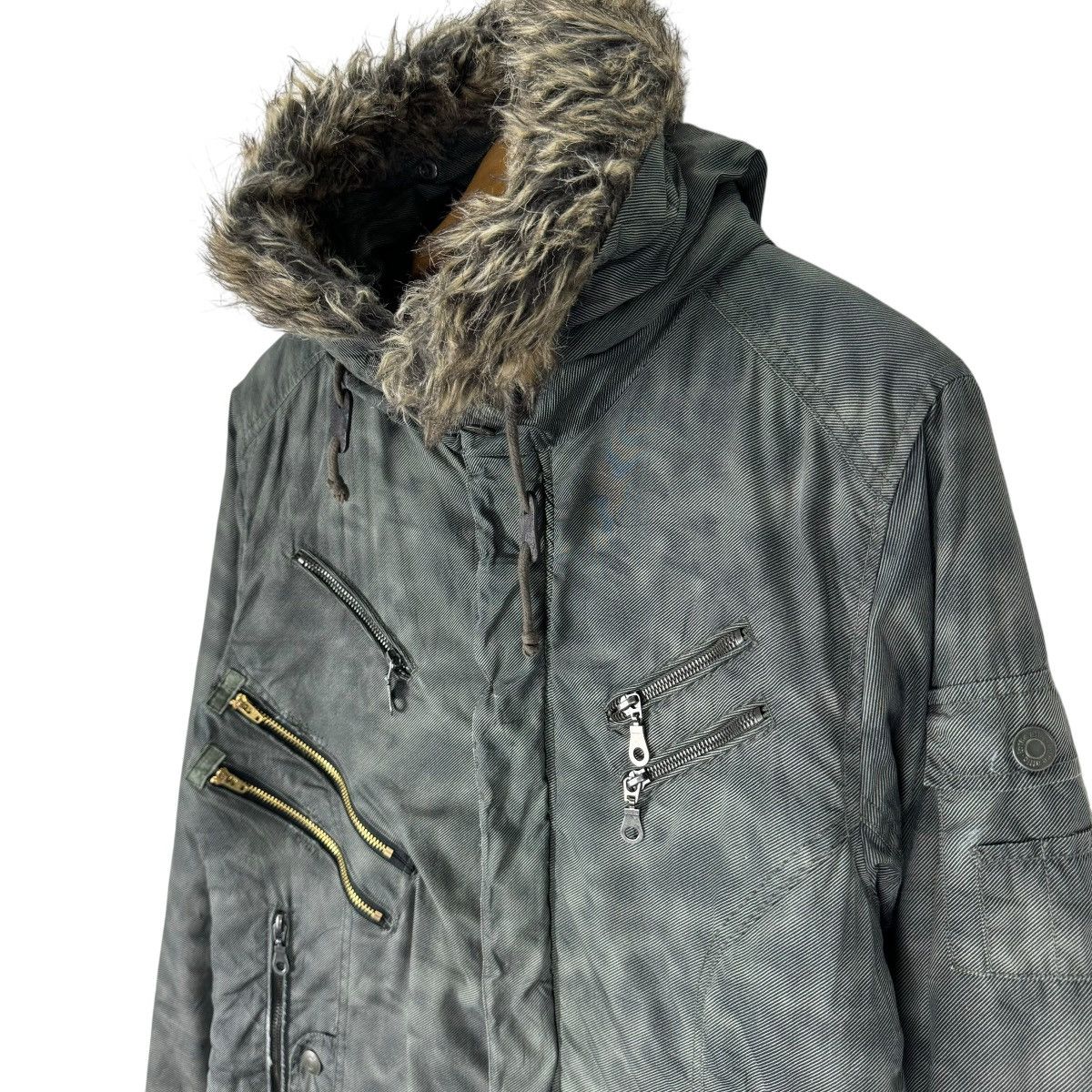 In The Attic ❄️IN THE ATTIC FUR HOODIE CAMO ZIPPER JACKET Size US L / EU 52-54 / 3 - 6 Thumbnail