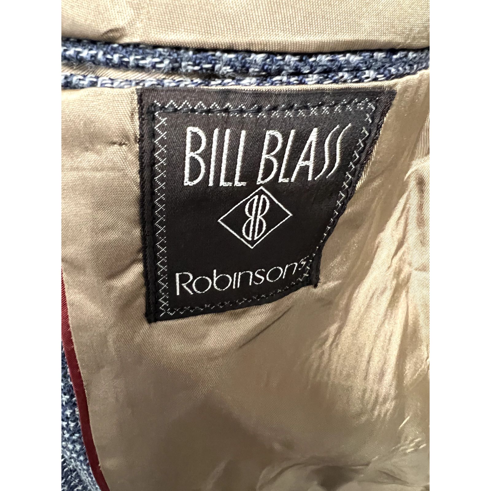 Bill Blass Bill Blass Vintage 80'S Brown Houndstooth Blazer Size 38R Size 38R - 4 Thumbnail
