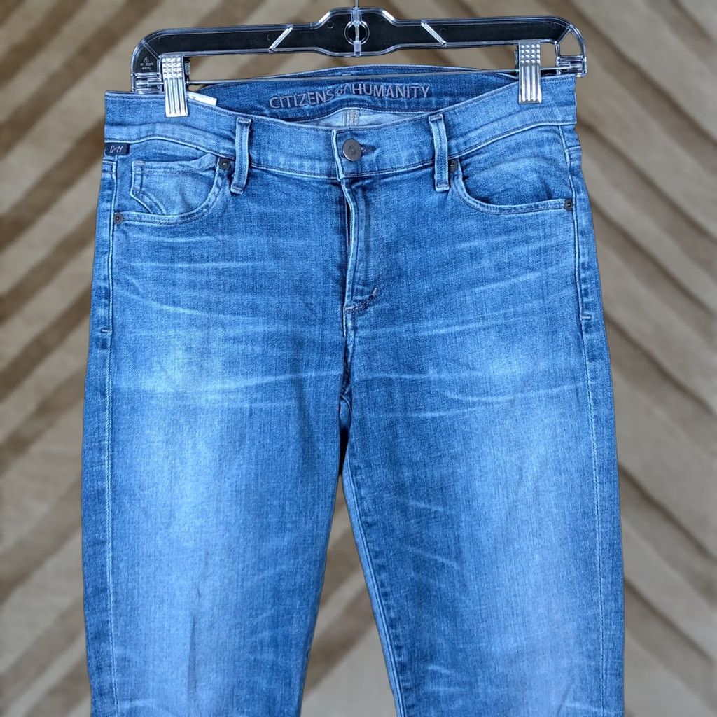 Citizens Of Humanity Citizens Of Humanity Jeans Blue Denim Mid Rise Skinny Leg Stretch 29 Womens Jeans Skinny Size 29" - 1 Thumbnail