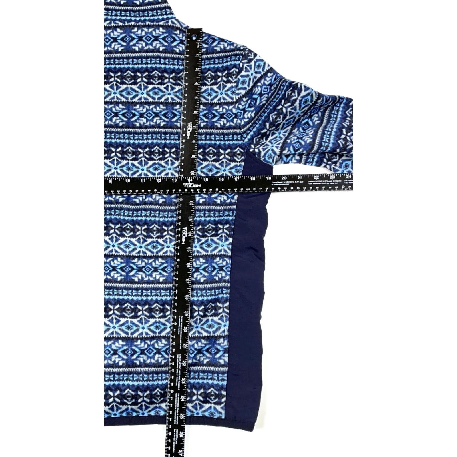Vineyard Vines Vineyard Vines Fair Isle Blue Full Zip Fleece Jacket Women's XS Geometric Ski Size XS / US 0-2 / IT 36-38 - 6 Thumbnail