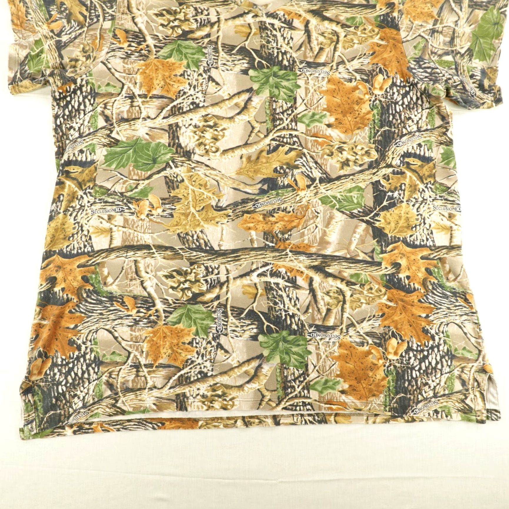 Vintage VINTAGE Cabela's Shirt Mens 2XL T-Shirt Camouflage Brown Green Camo Seclusion 3D V Neck Hunting Mens XXL Brown Camouflage Nature Outdoor Size US XXL / EU 58 / 5 - 4 Thumbnail