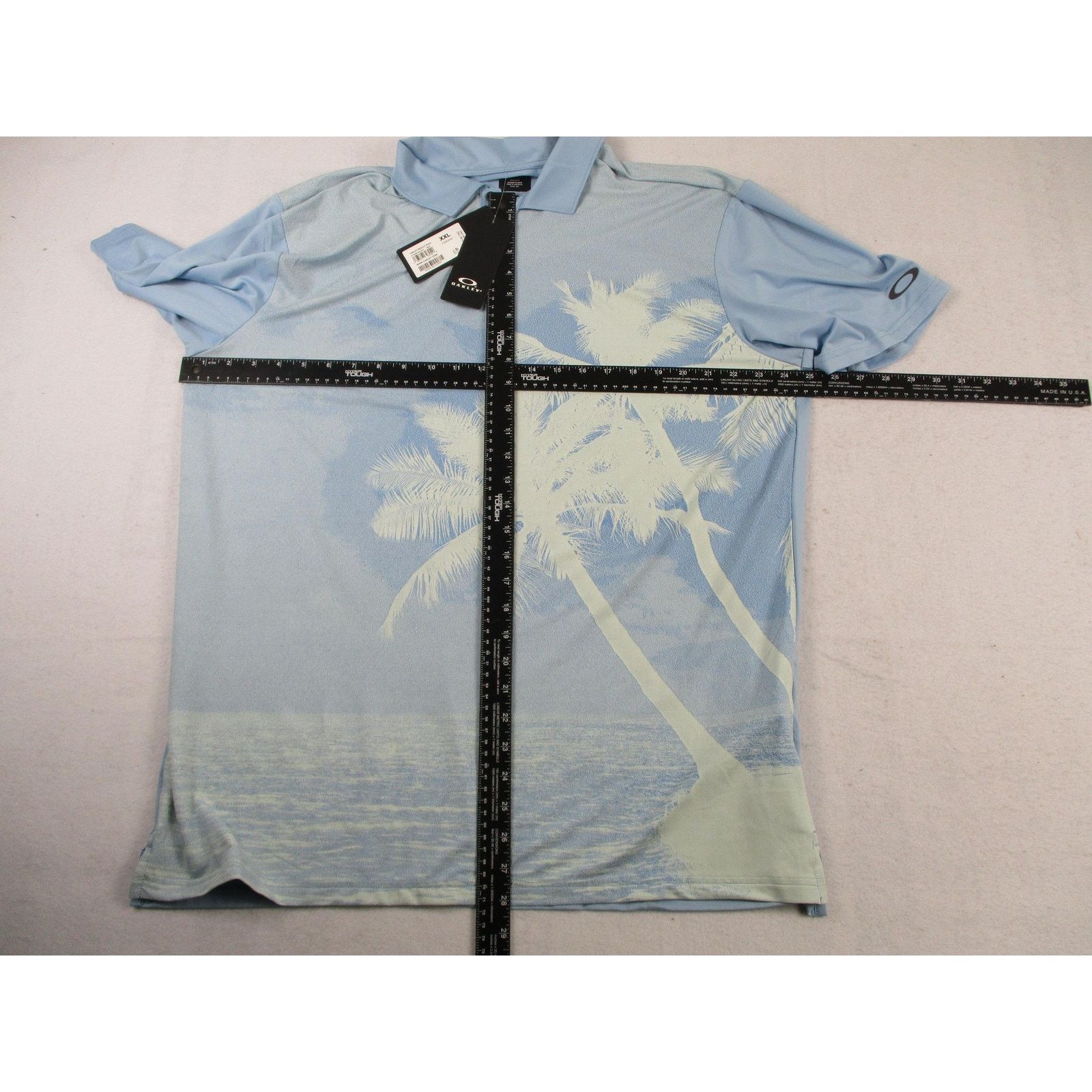 Oakley Oakley Reduct Hydrolix Polo Shirt Mens 2XL Blue Palm Golf Size US XL / EU 56 / 4 - 8 Thumbnail