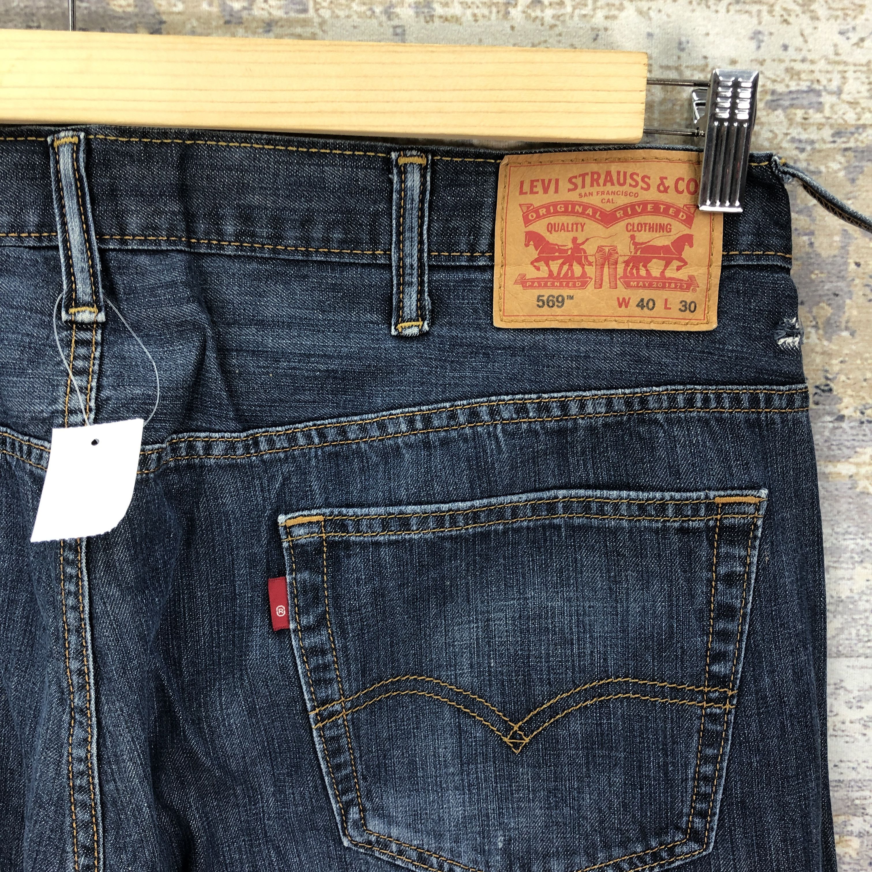 Levi's Vintage Y2K Levis 569 Baggy Jeans Levis Loose Straight Denim Size US 40 / EU 56 - 5 Thumbnail