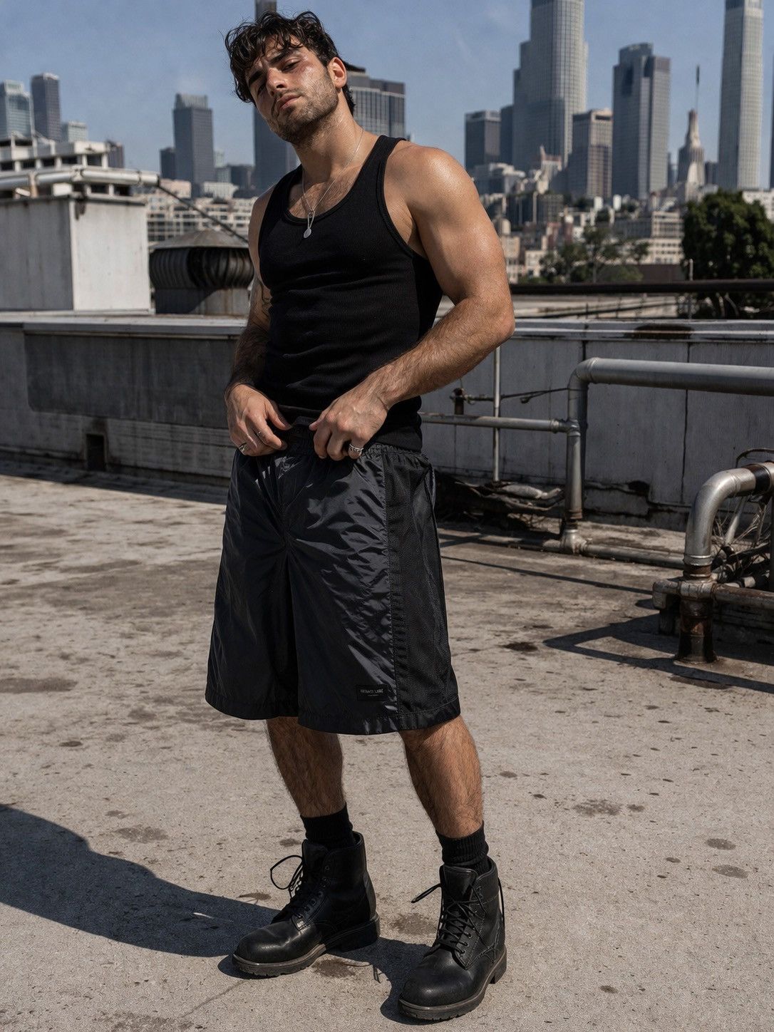 Helmut Lang Helmut Lang Tear-Away Snap Shorts Black XL Nylon Archive Size US 34 / EU 50 - 1 Thumbnail