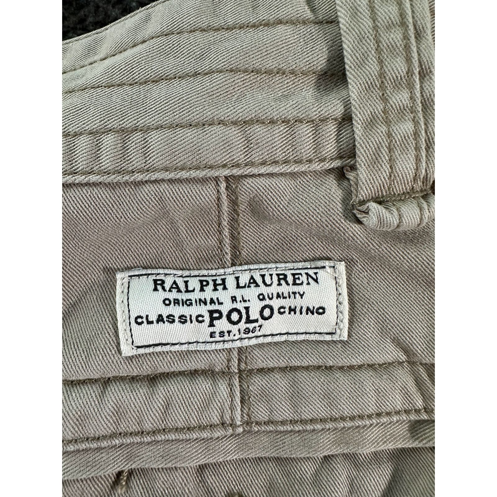 Polo Ralph Lauren Polo Ralph Lauren Men's Tan Chino Cargo Shorts Size 30 x 10 Size US 30 / EU 46 - 6 Thumbnail