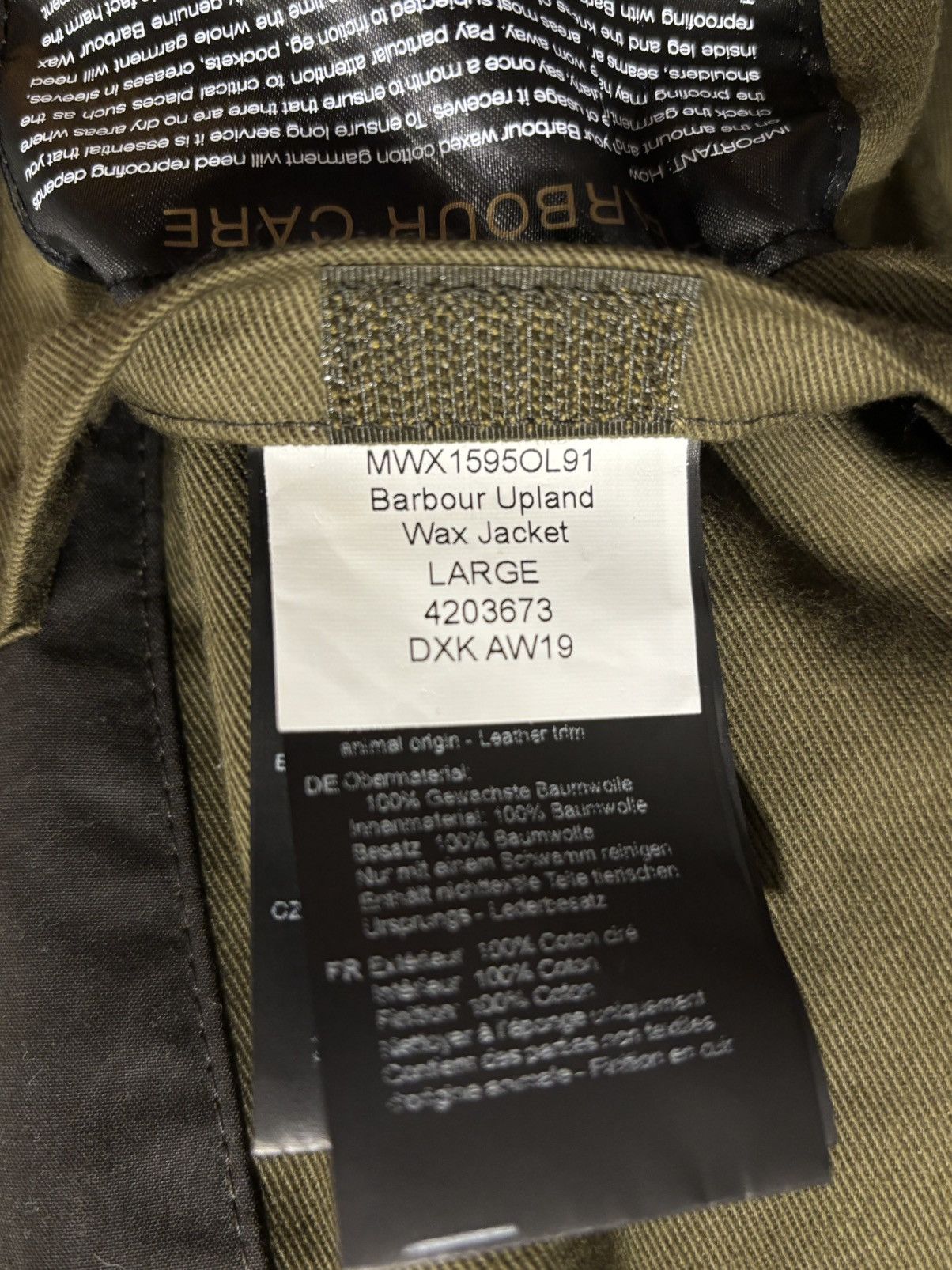 Barbour × Engineered Garments NOS Barbour x Engineered Garments Upland Wax Jacket L Olive Size US L / EU 52-54 / 3 - 14 Thumbnail