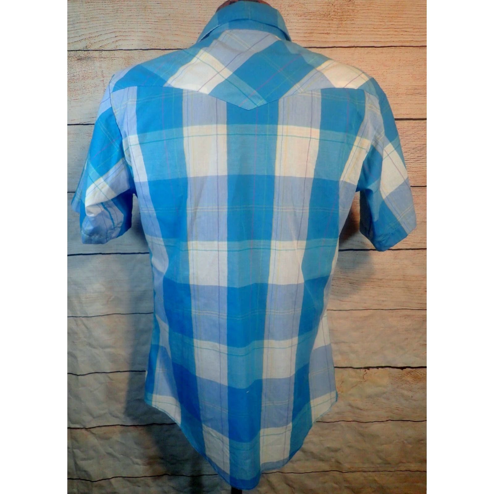 Wrangler VINTAGE Wrangler Green White Plaid Pearl Snap Western Shirt Adult Medium Cowboy 90s Mens Size US M / EU 48-50 / 2 - 3 Thumbnail