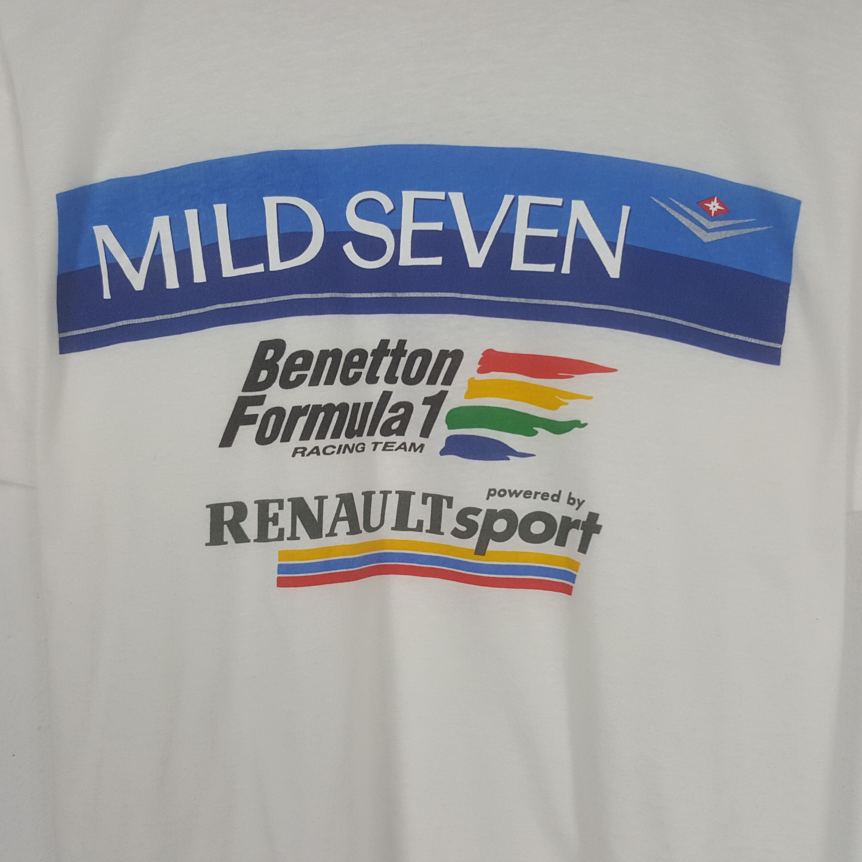 Benetton × Vintage Vintage Benetton Formula 1 Racing Team Tshirt Size US L / EU 52-54 / 3 - 2 Thumbnail